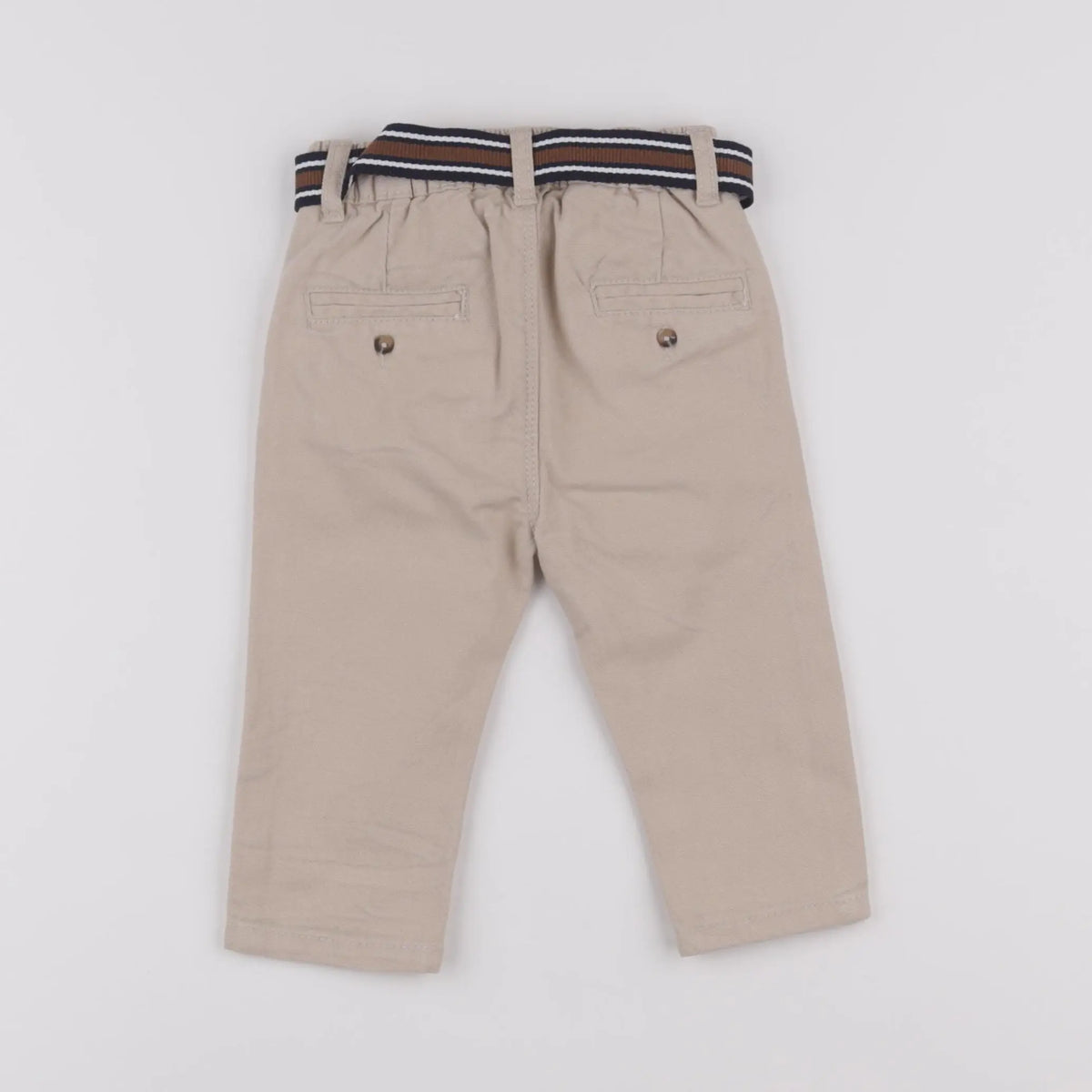 Vertbaudet - pantalon beige - 9 mois