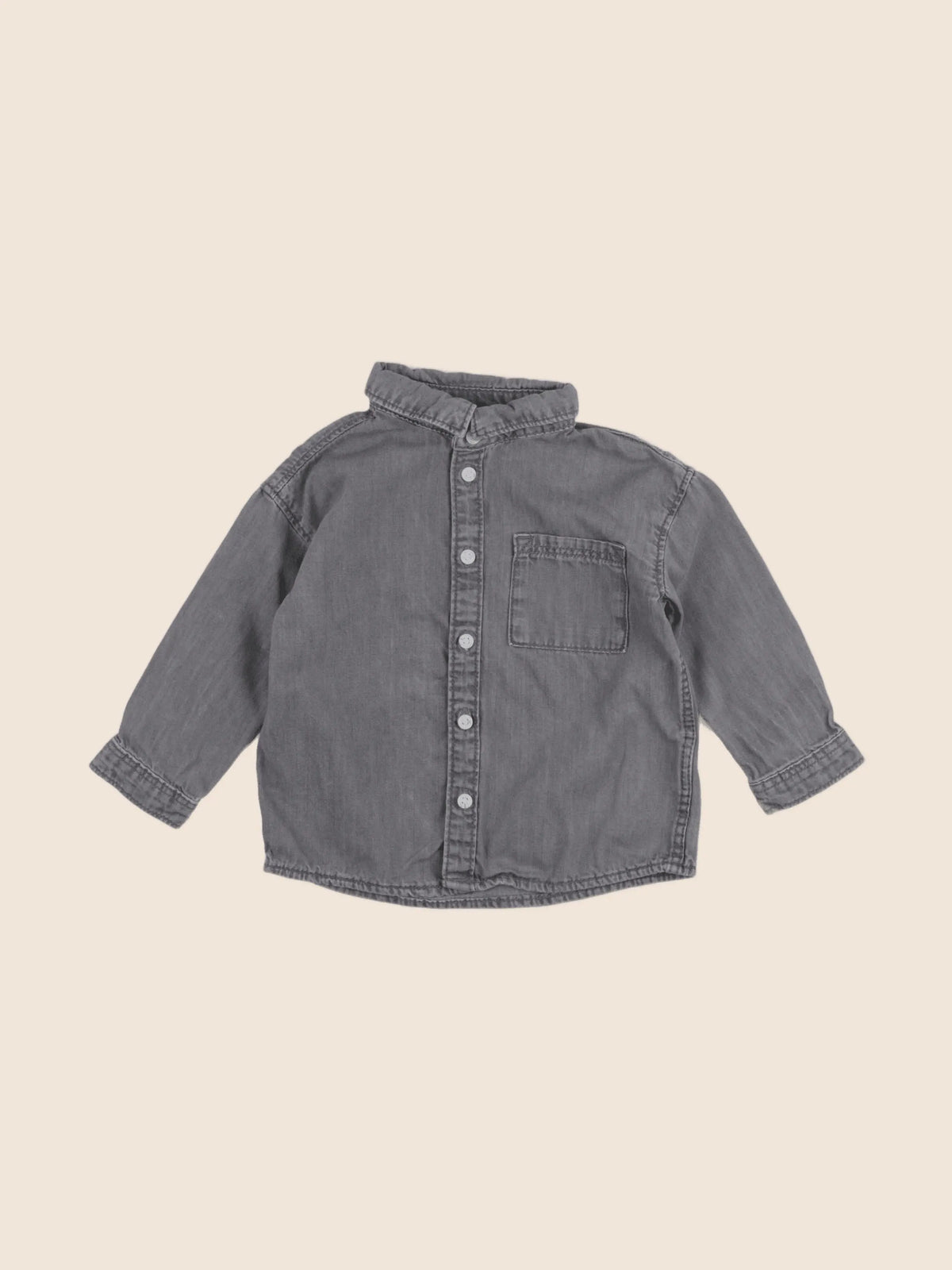 H&M - chemise gris - 12/18 mois