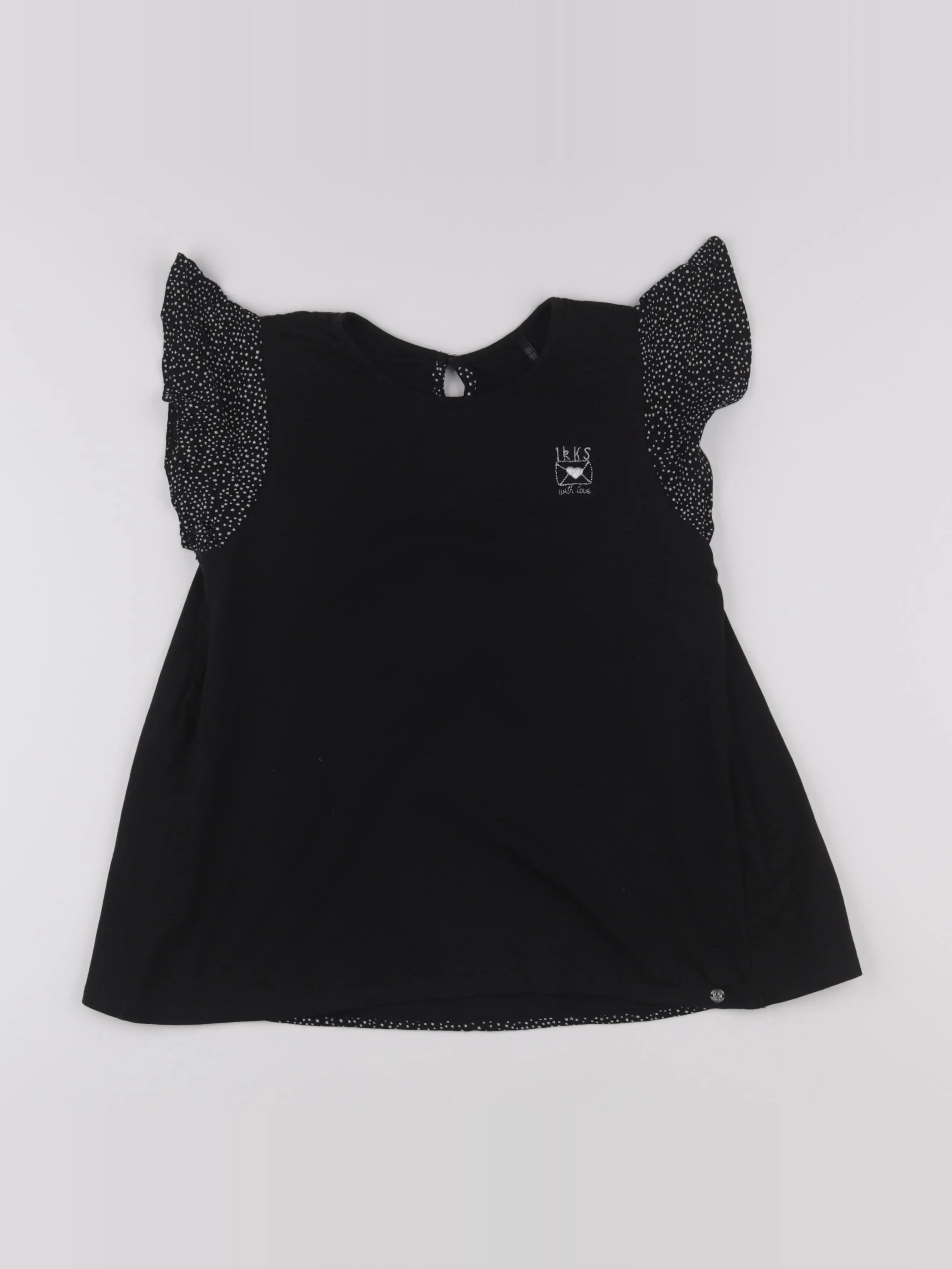 IKKS - blouse imprimé au dos noir - 12 ans