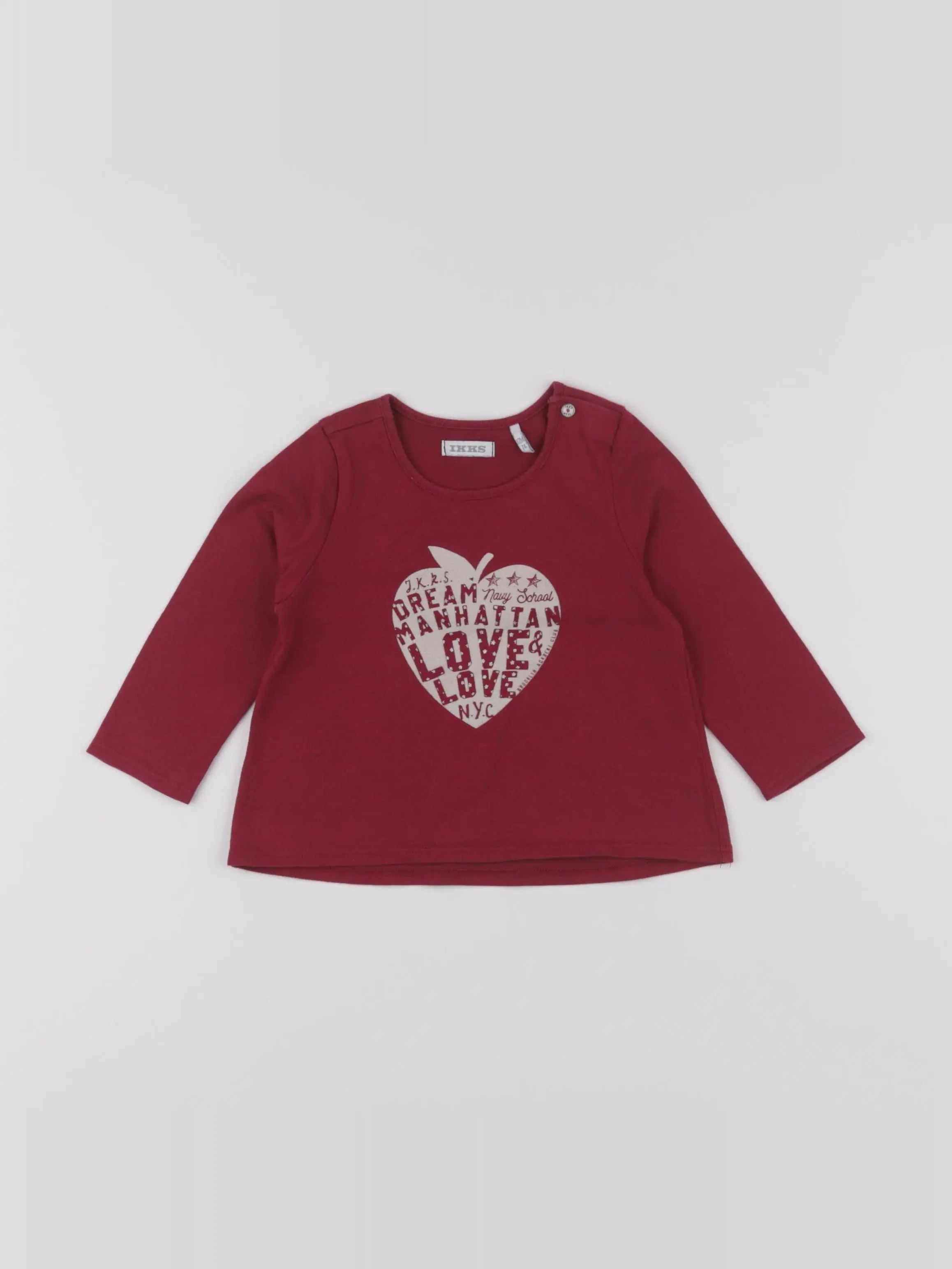 IKKS - tee-shirt rouge - 12 mois