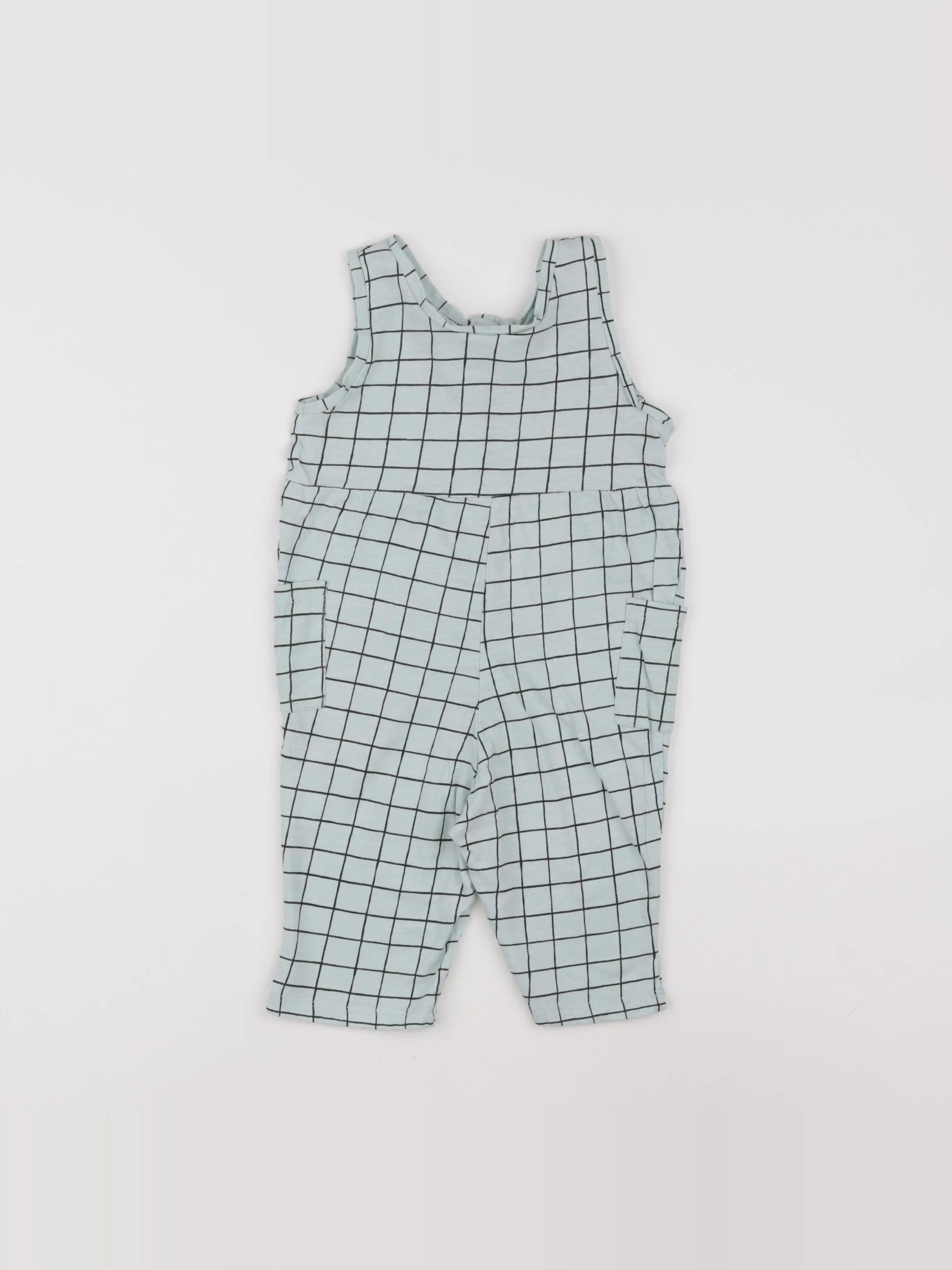 H&M - combinaison vert, noir - 6/9 mois