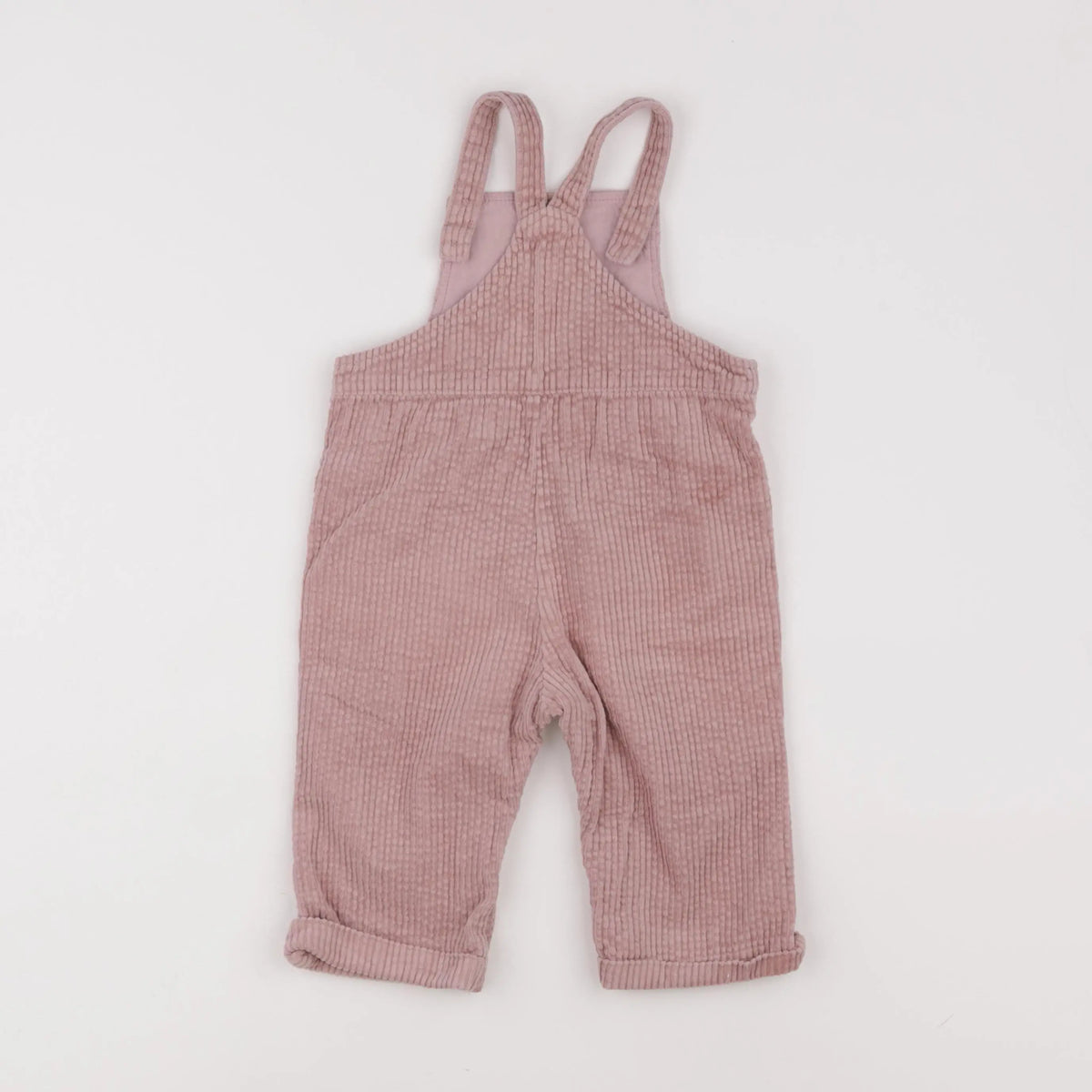 Vertbaudet - salopette rose - 12 mois