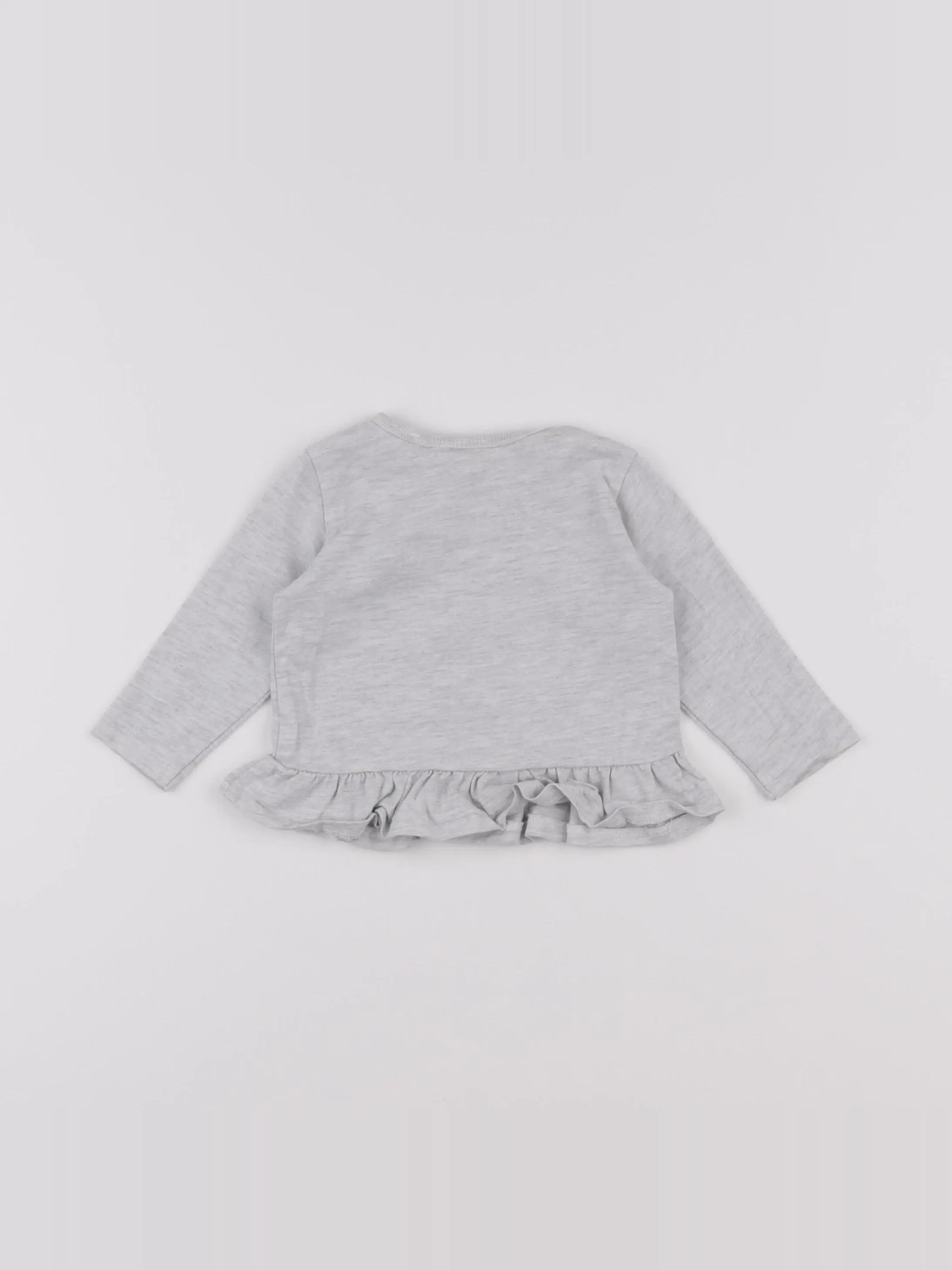 H&M - tee-shirt gris - 1/2 mois