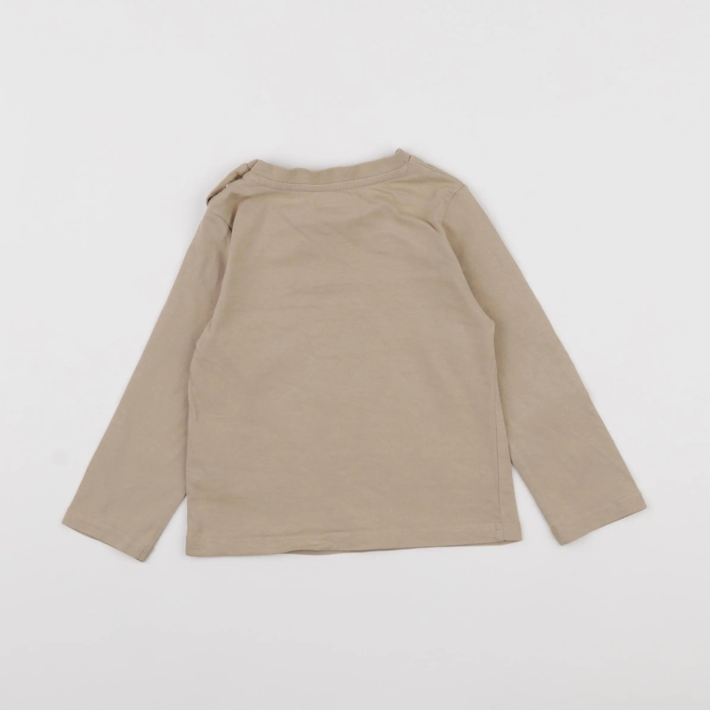 Vertbaudet - tee-shirt beige - 18 mois
