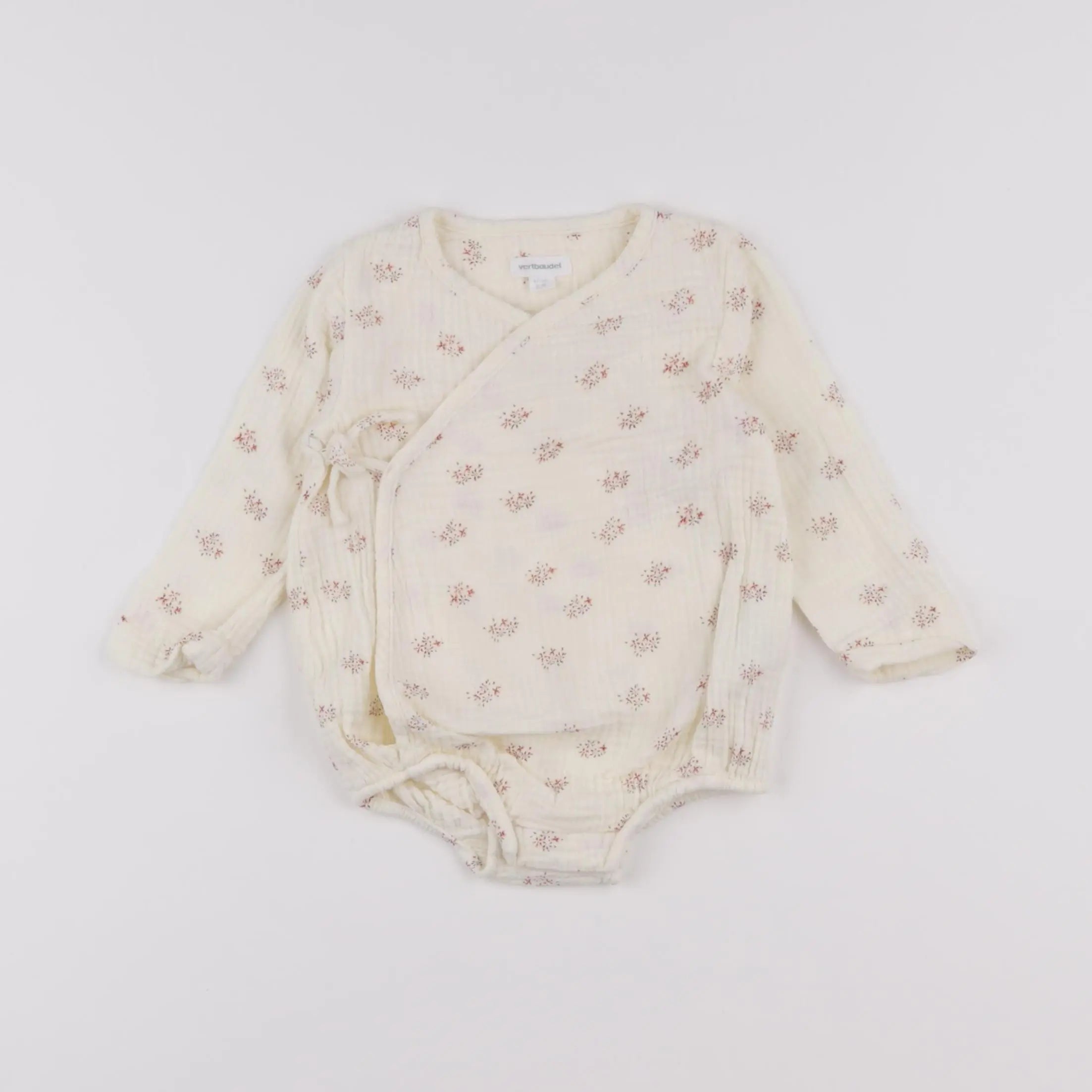 Vertbaudet - combinaison beige - 6 mois