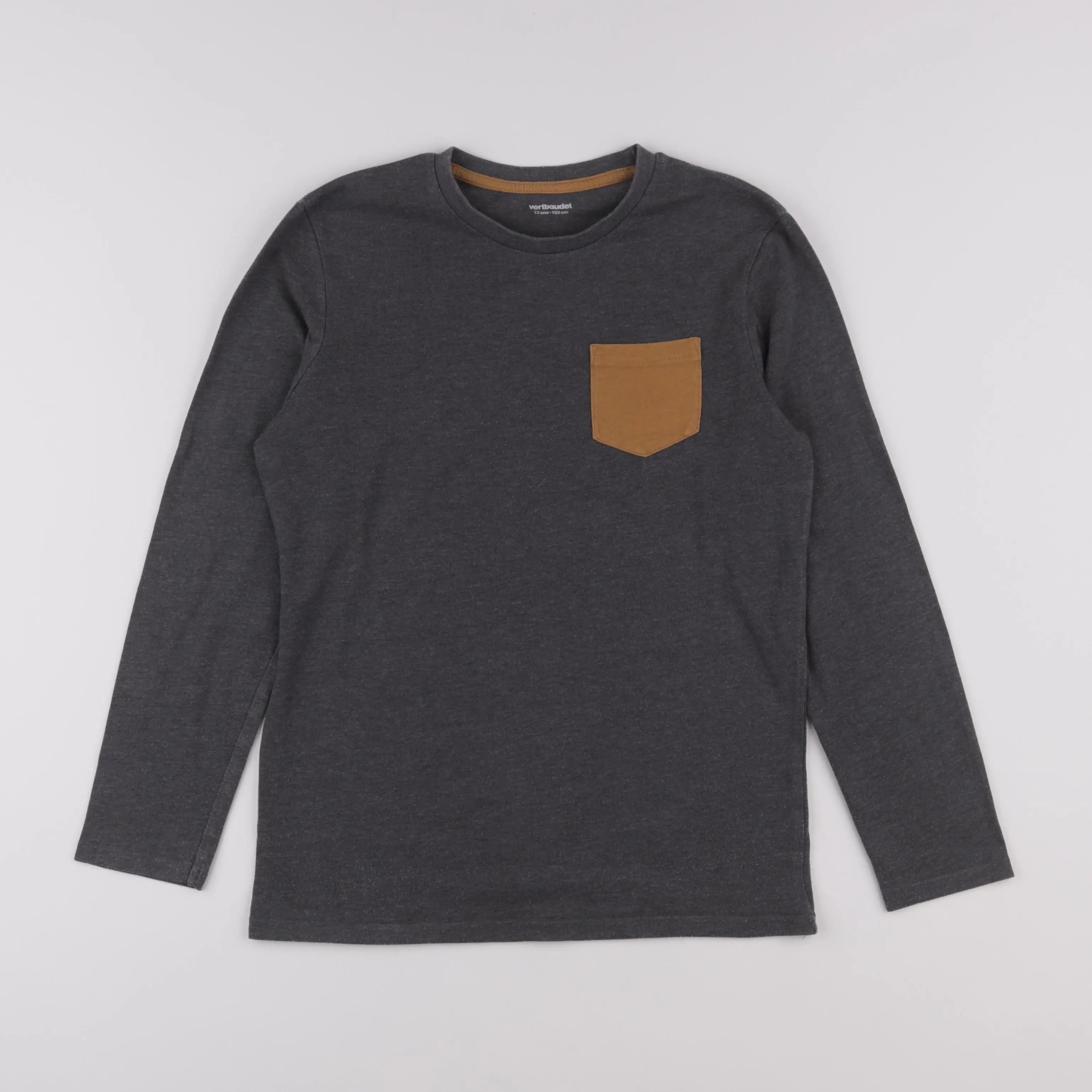 Vertbaudet - tee-shirt gris - 12 ans