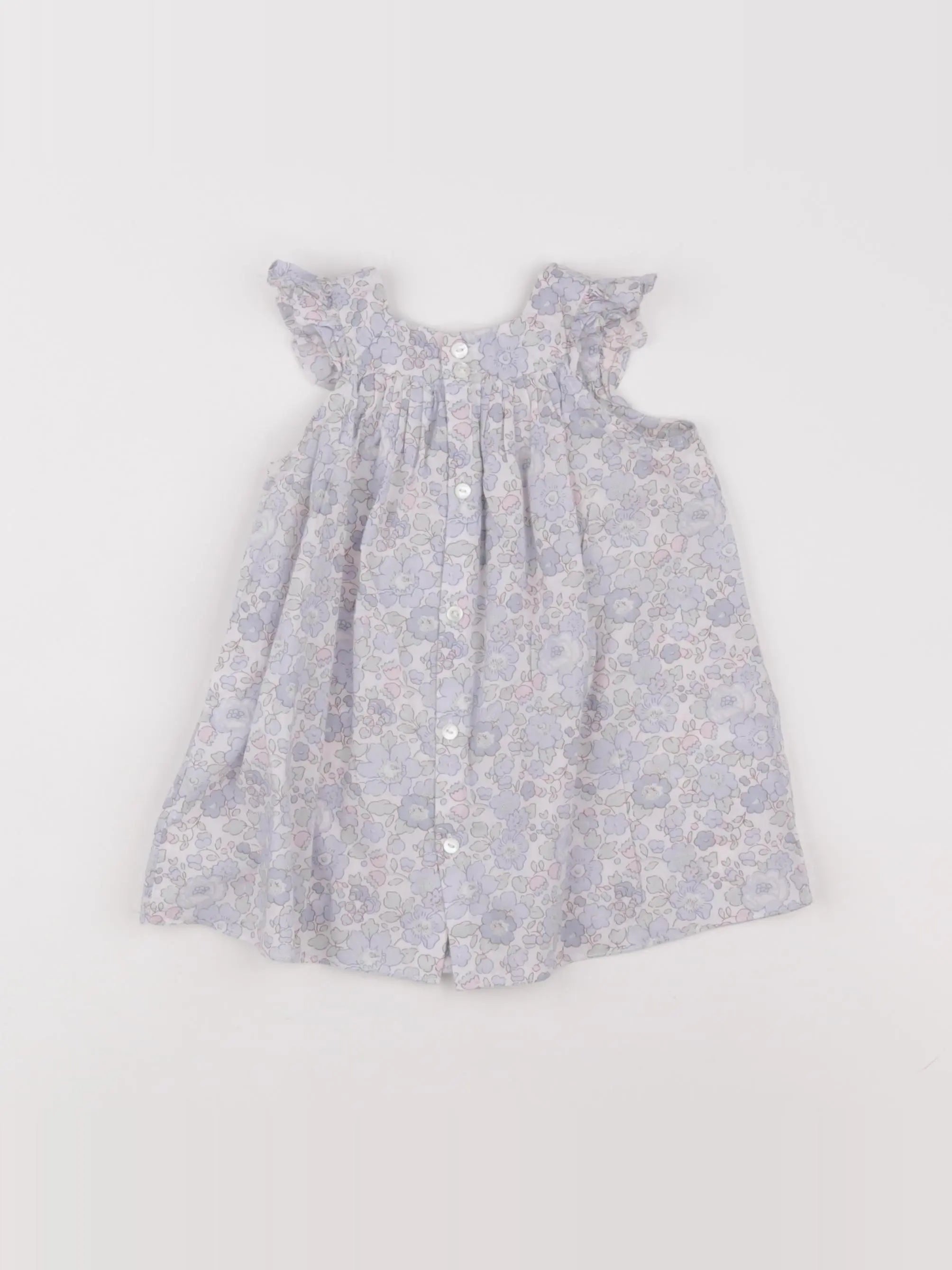 Jacadi - robe liberty bleu - 6 mois