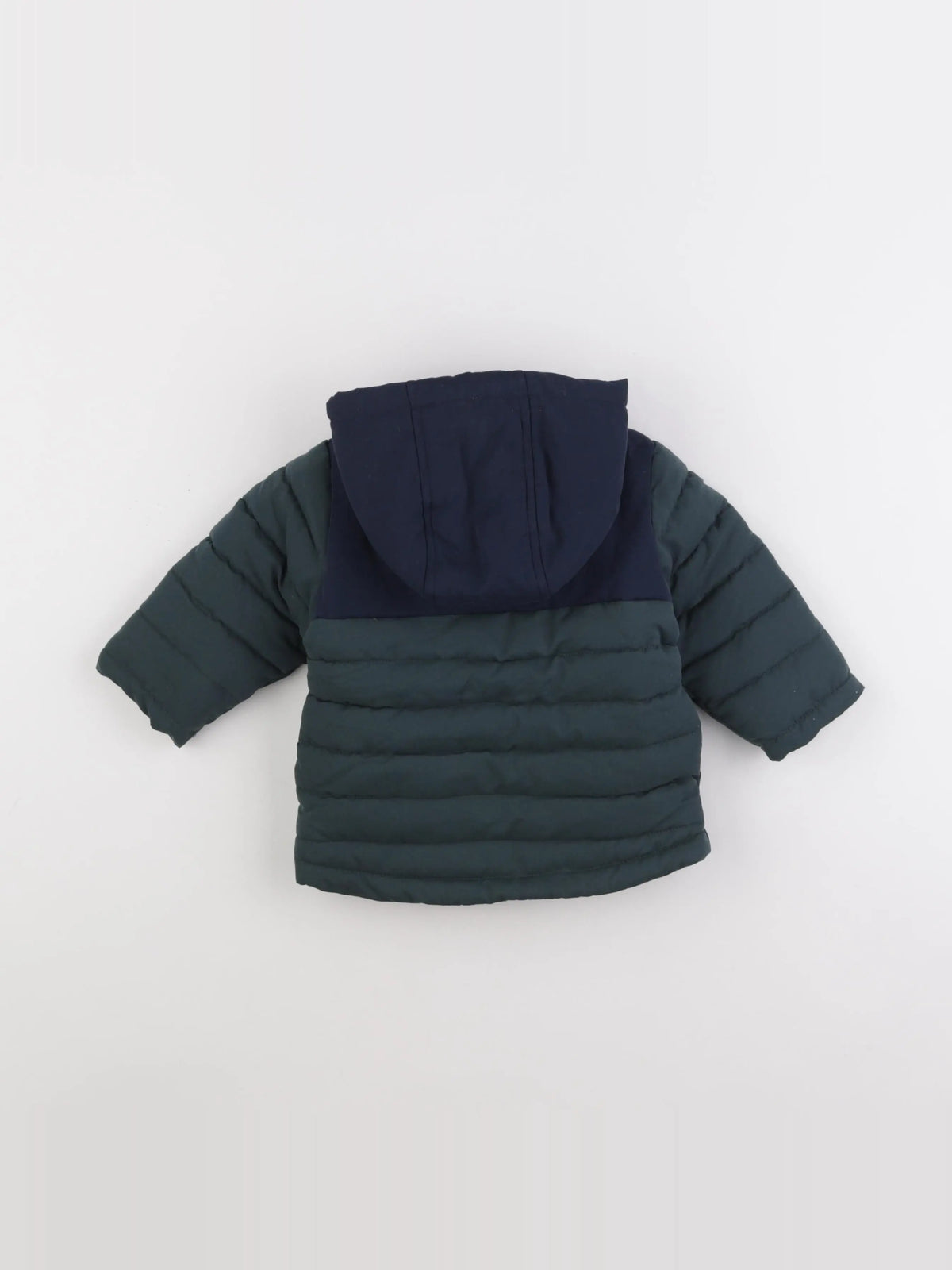 Vertbaudet - doudoune bleu, vert - 12 mois