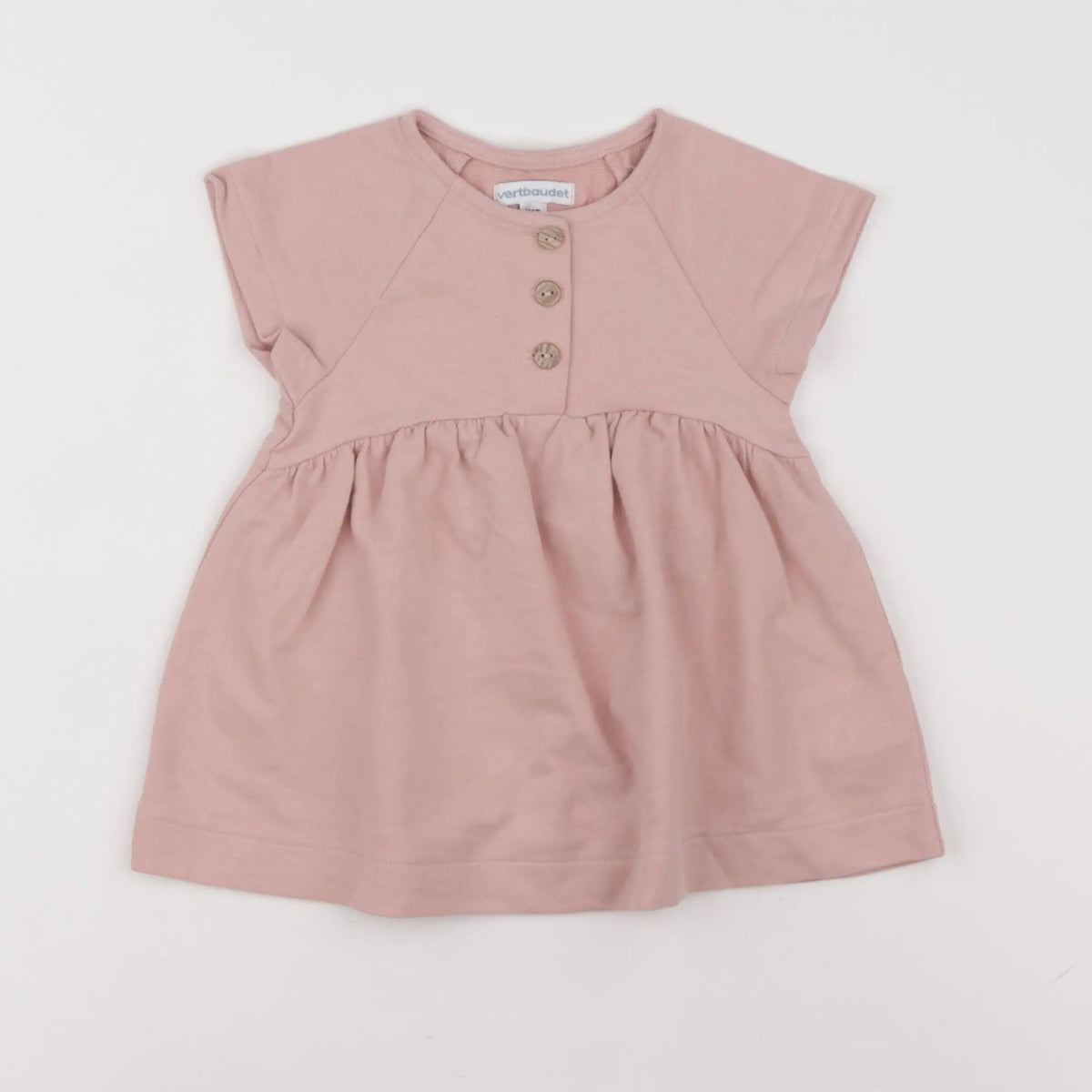 Vertbaudet - robe rose - 9 mois