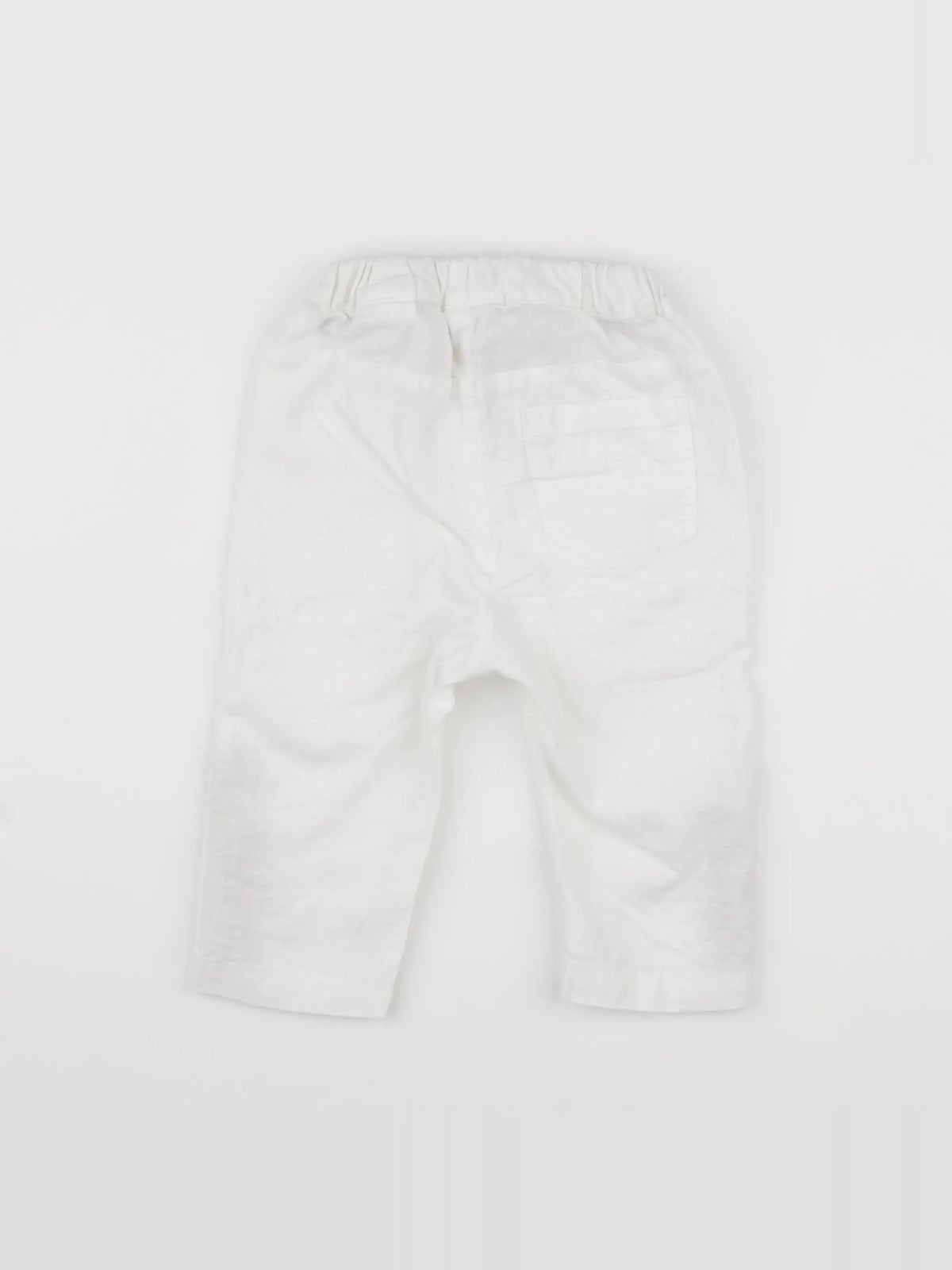 H&M - pantalon blanc - 9/12 mois