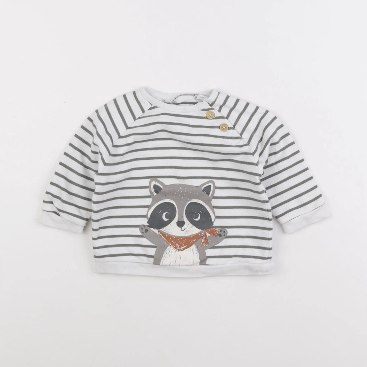 Vertbaudet - sweat vert - 12 mois