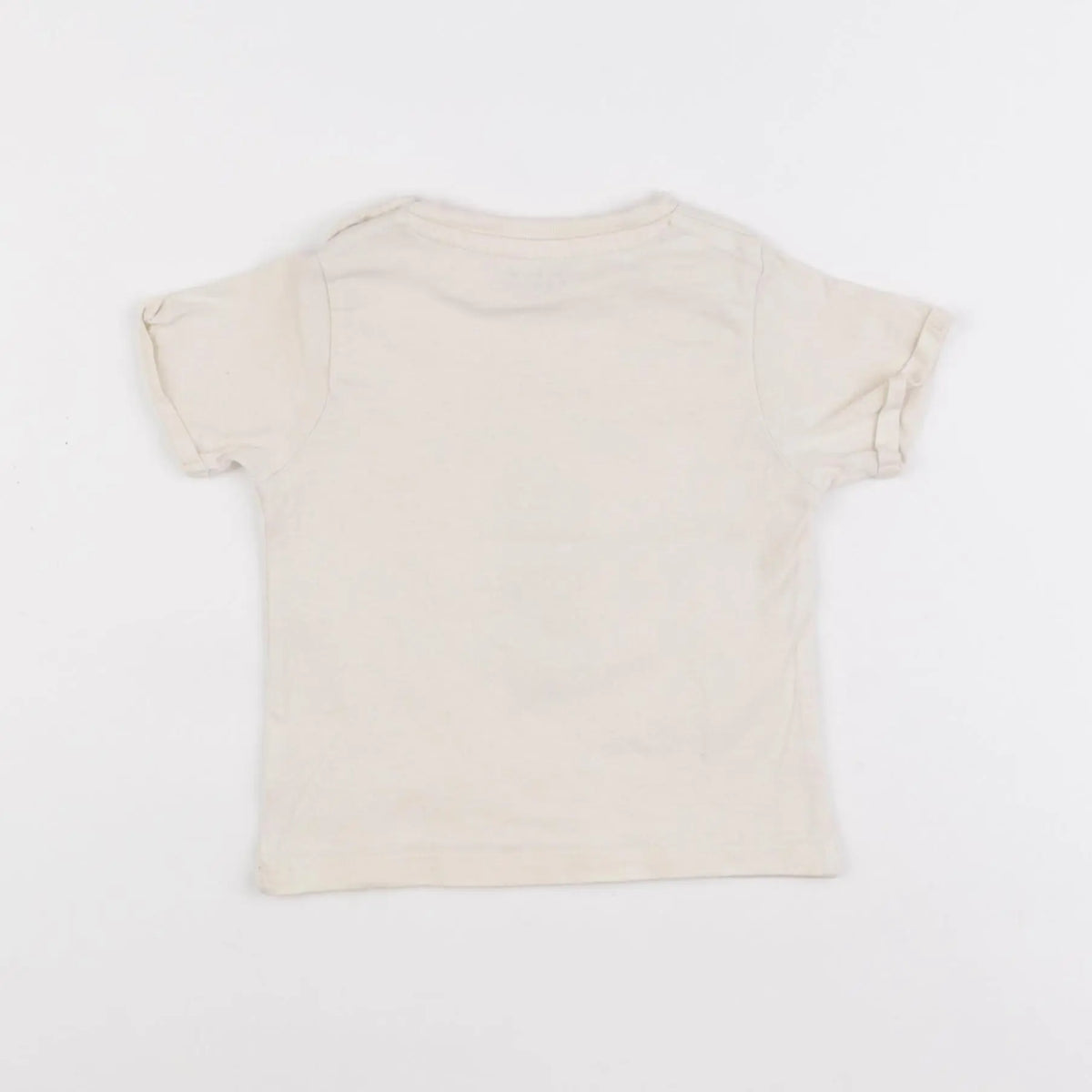 Vertbaudet - tee-shirt beige - 12 mois