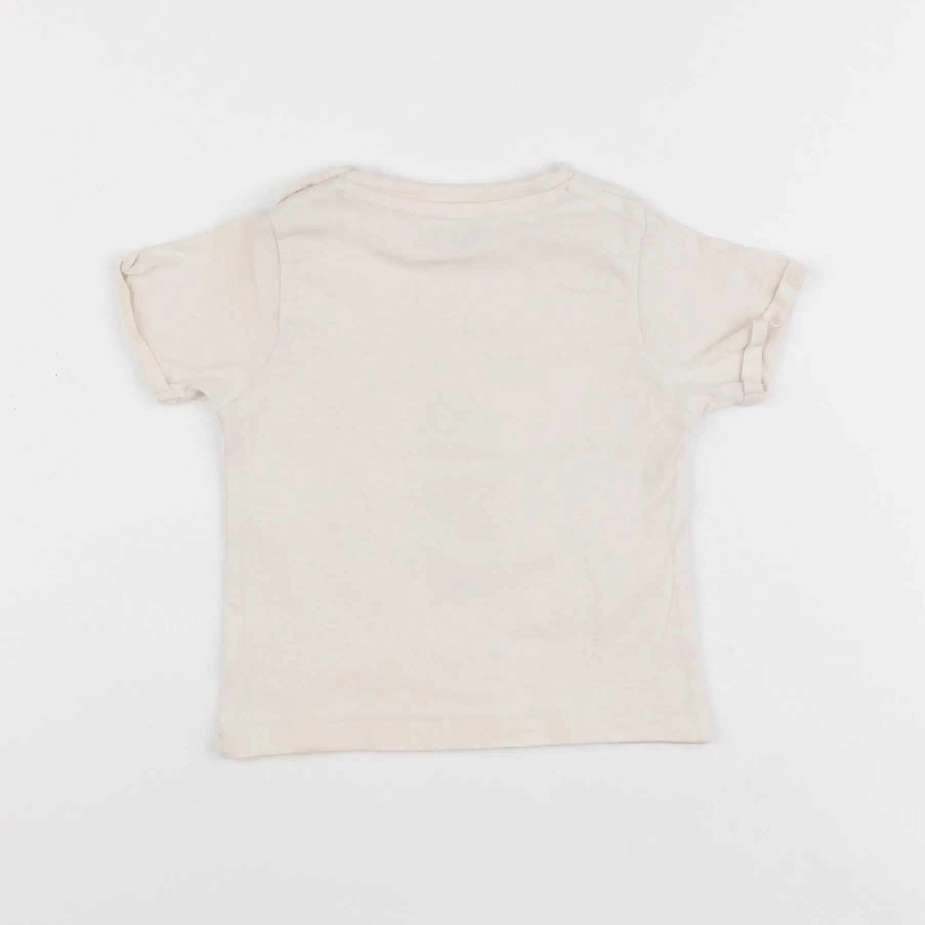 Vertbaudet - tee-shirt beige - 12 mois