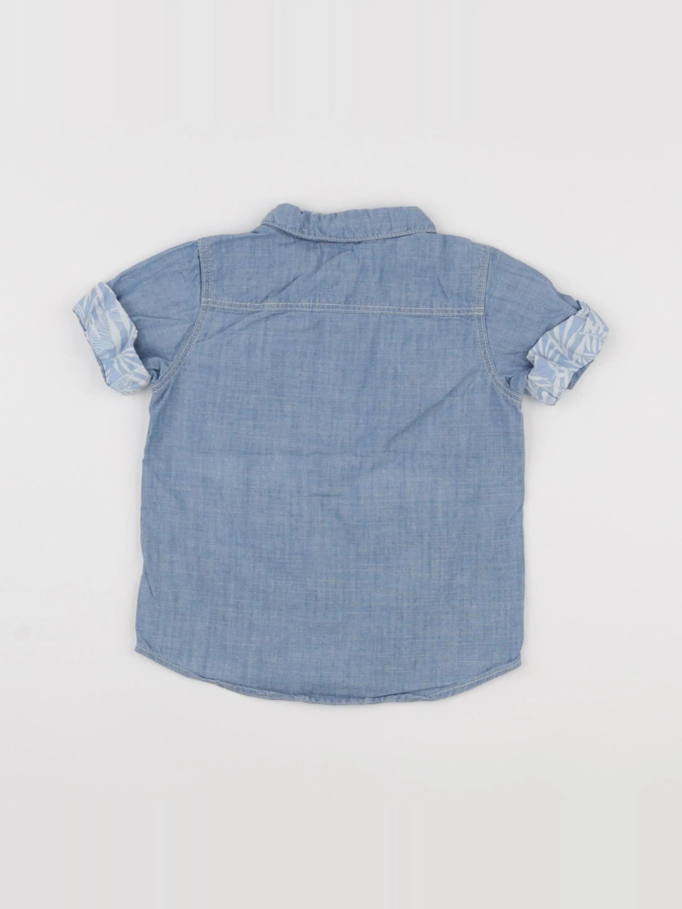 H&M - chemise bleu - 9/12 mois