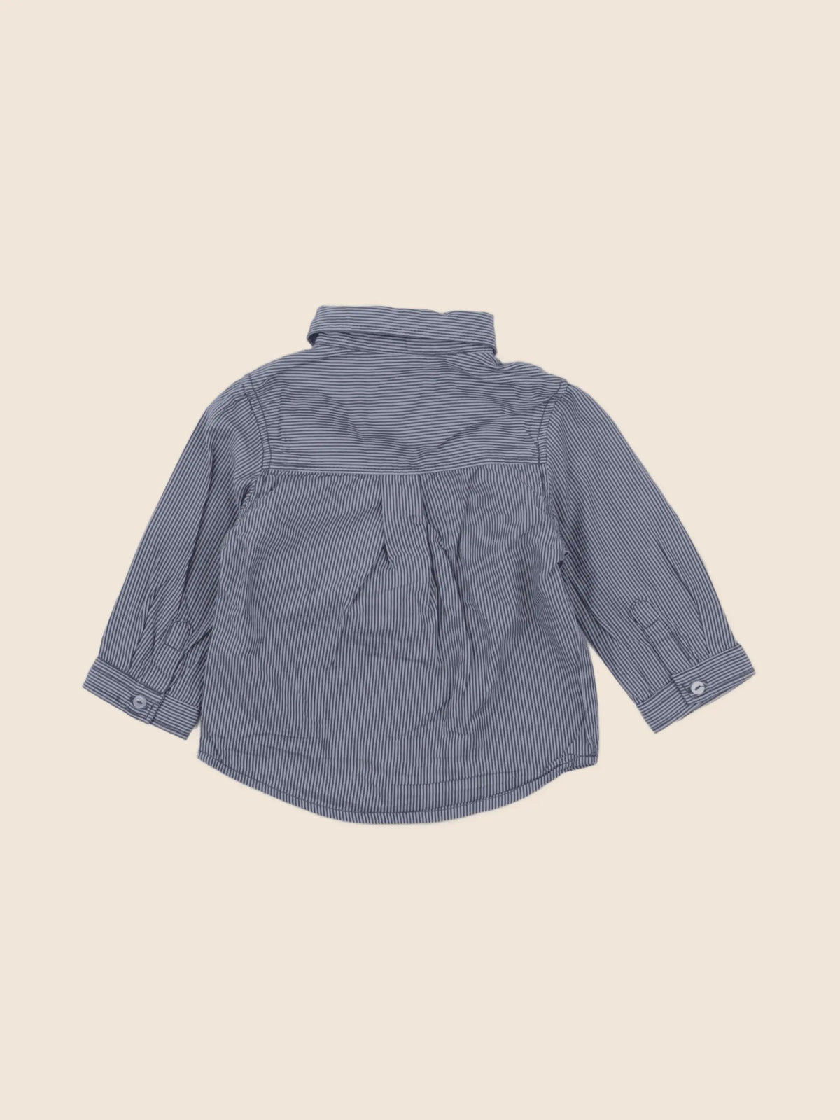 Vertbaudet - chemise bleu - 6 mois