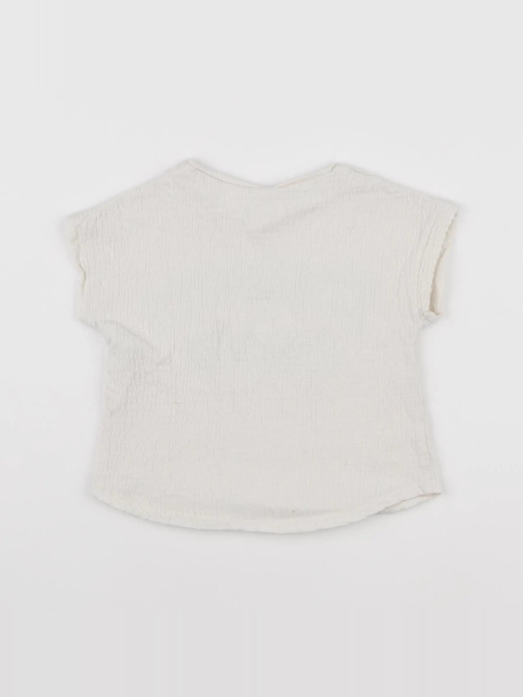 Zara - tee-shirt beige, vert - 18/24 mois