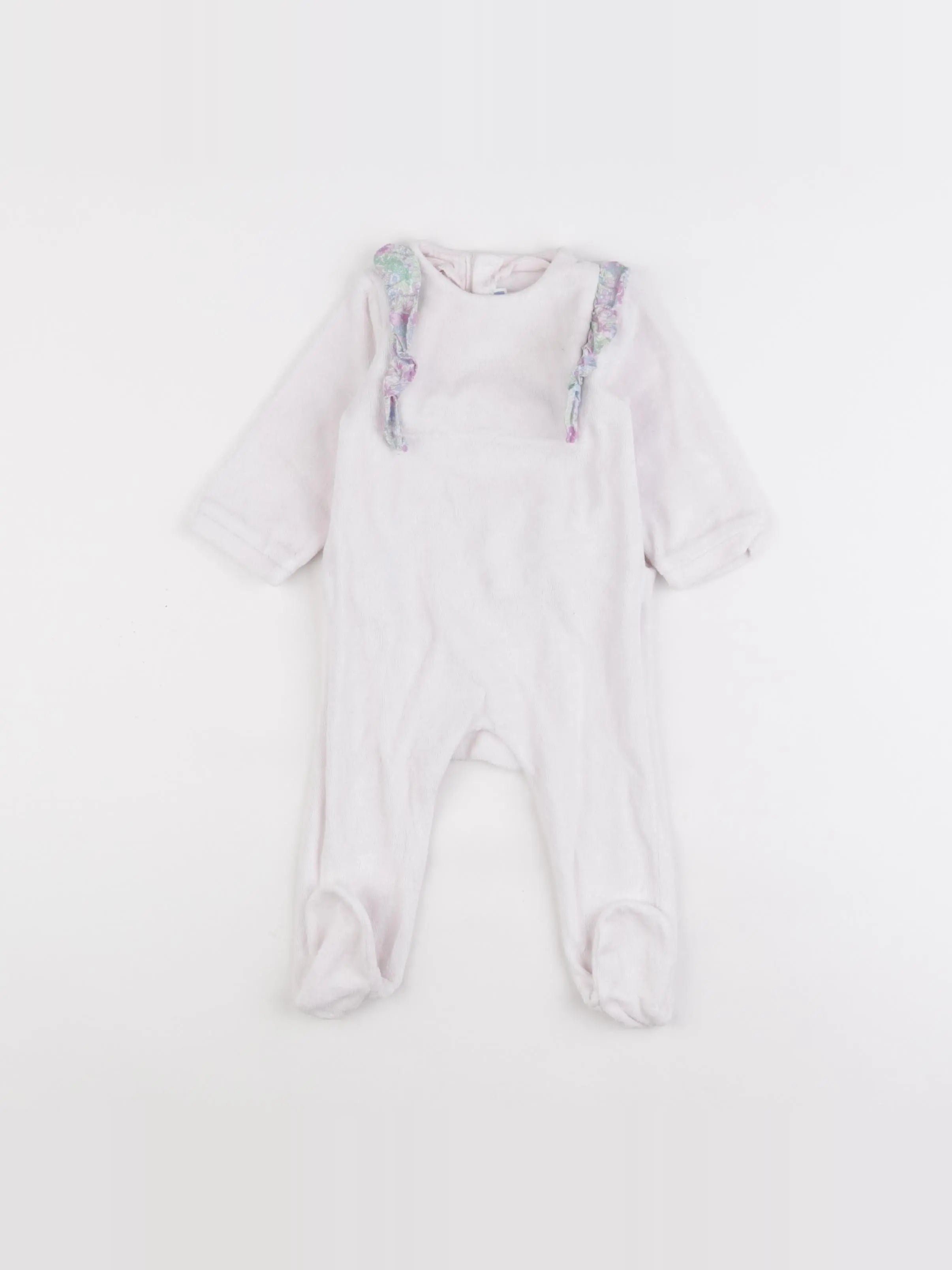 Jacadi - pyjama velours rose - 6 mois