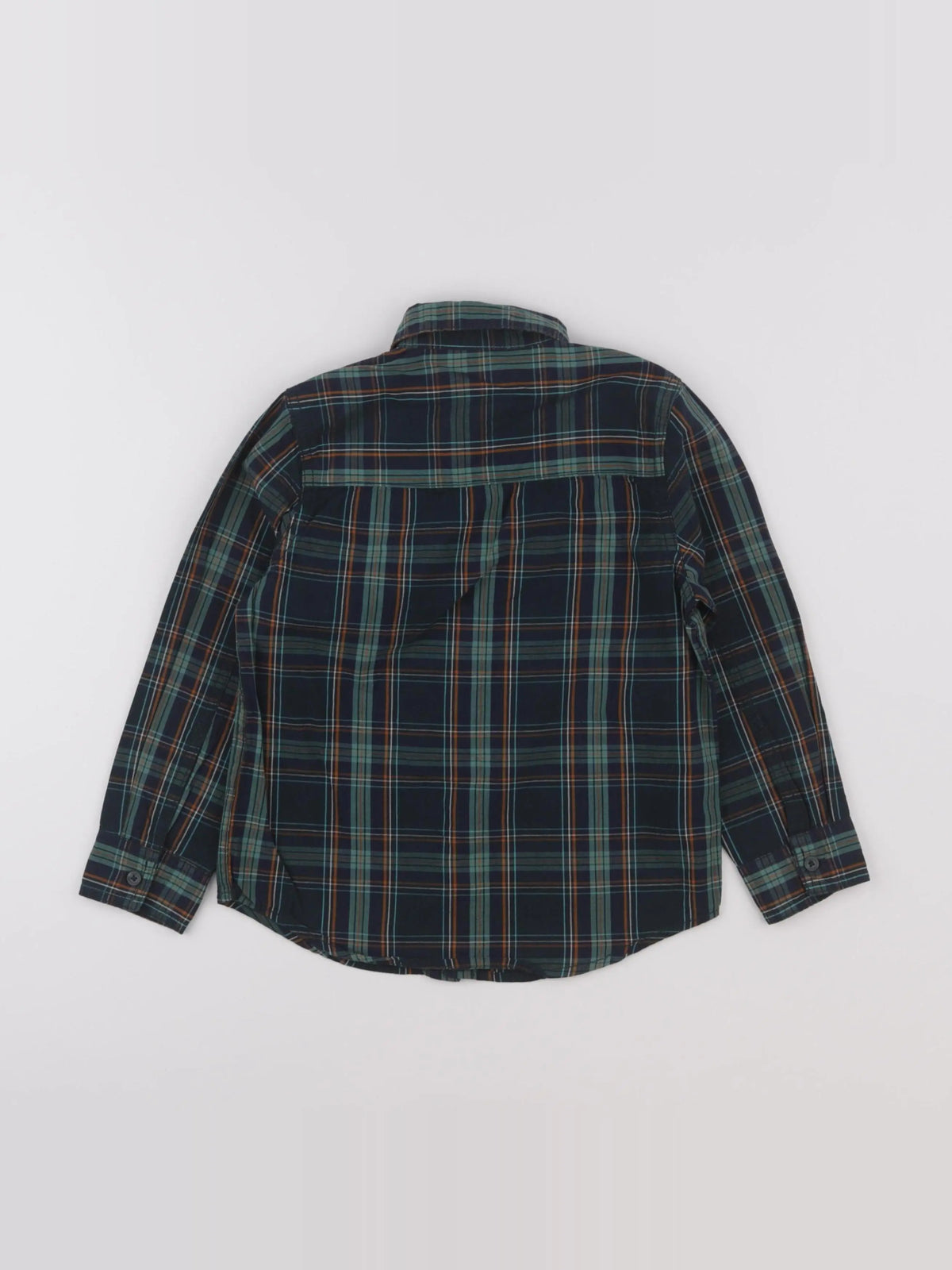 Vertbaudet - chemise vert, bleu - 5 ans