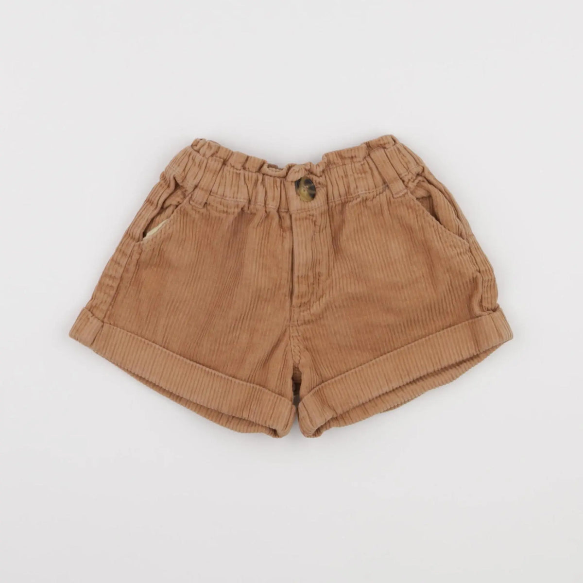 Vertbaudet - short marron - 2 ans