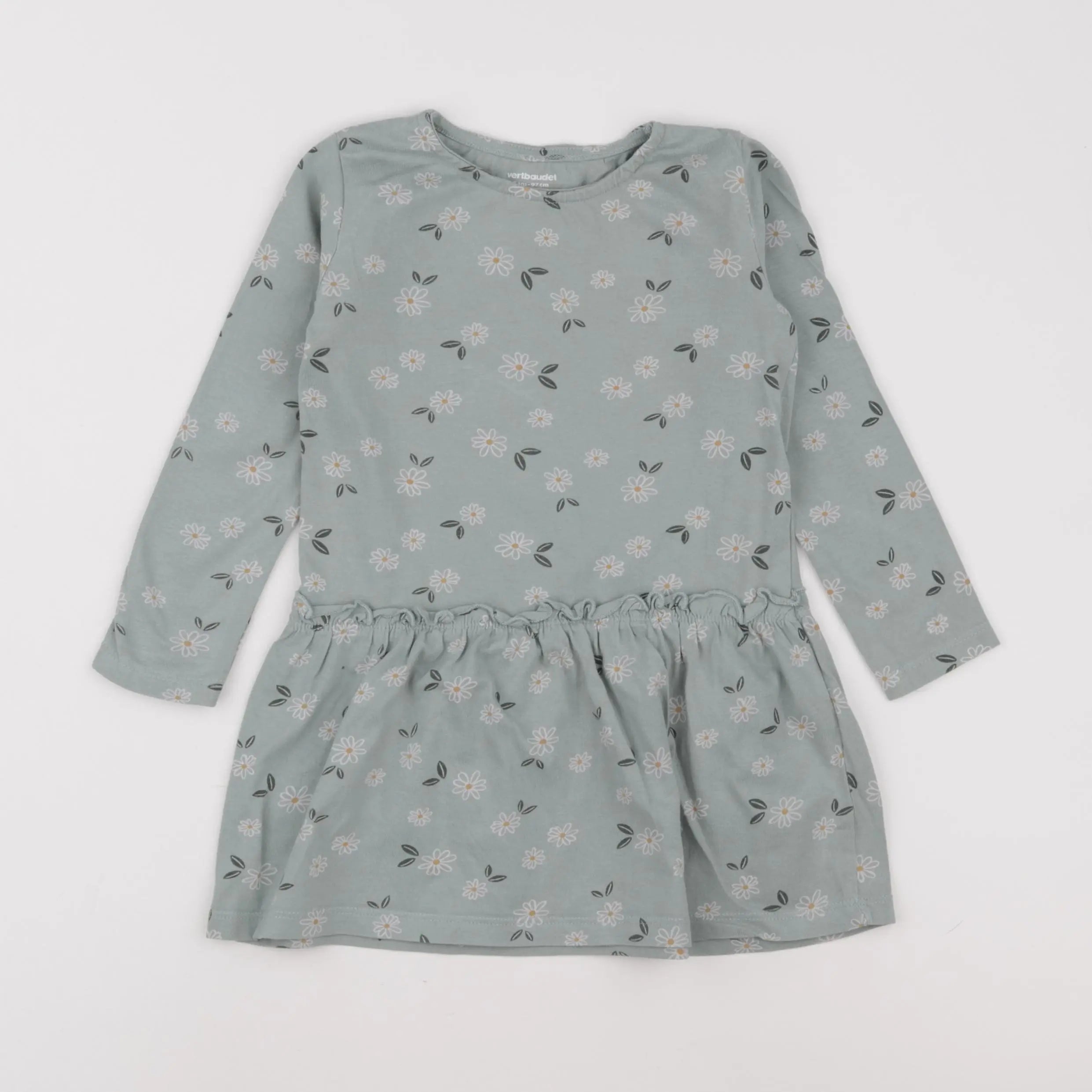 Vertbaudet - robe vert - 3 ans