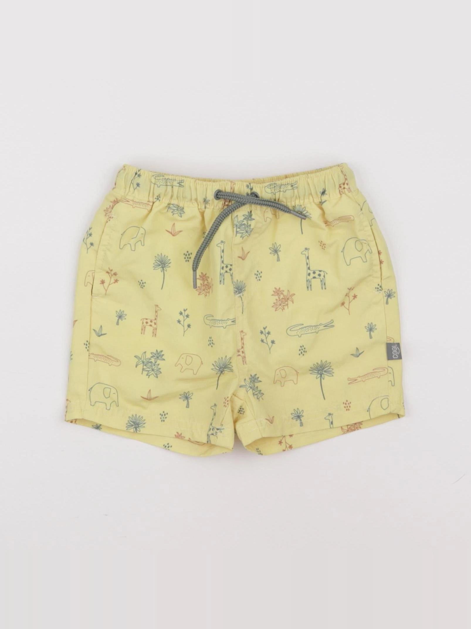 Vertbaudet - maillot de bain jaune - 12 mois