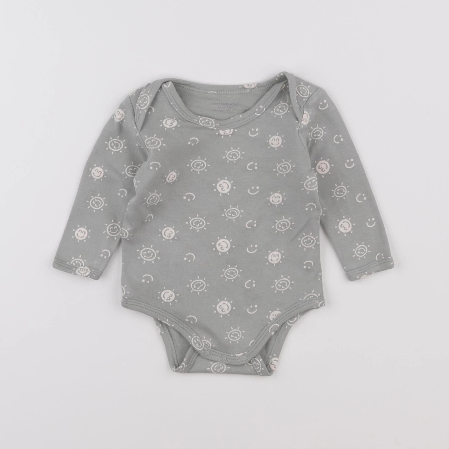 Vertbaudet - body vert - 6 mois