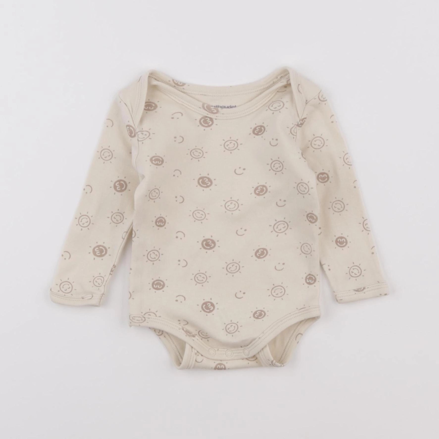 Vertbaudet - body beige - 6 mois