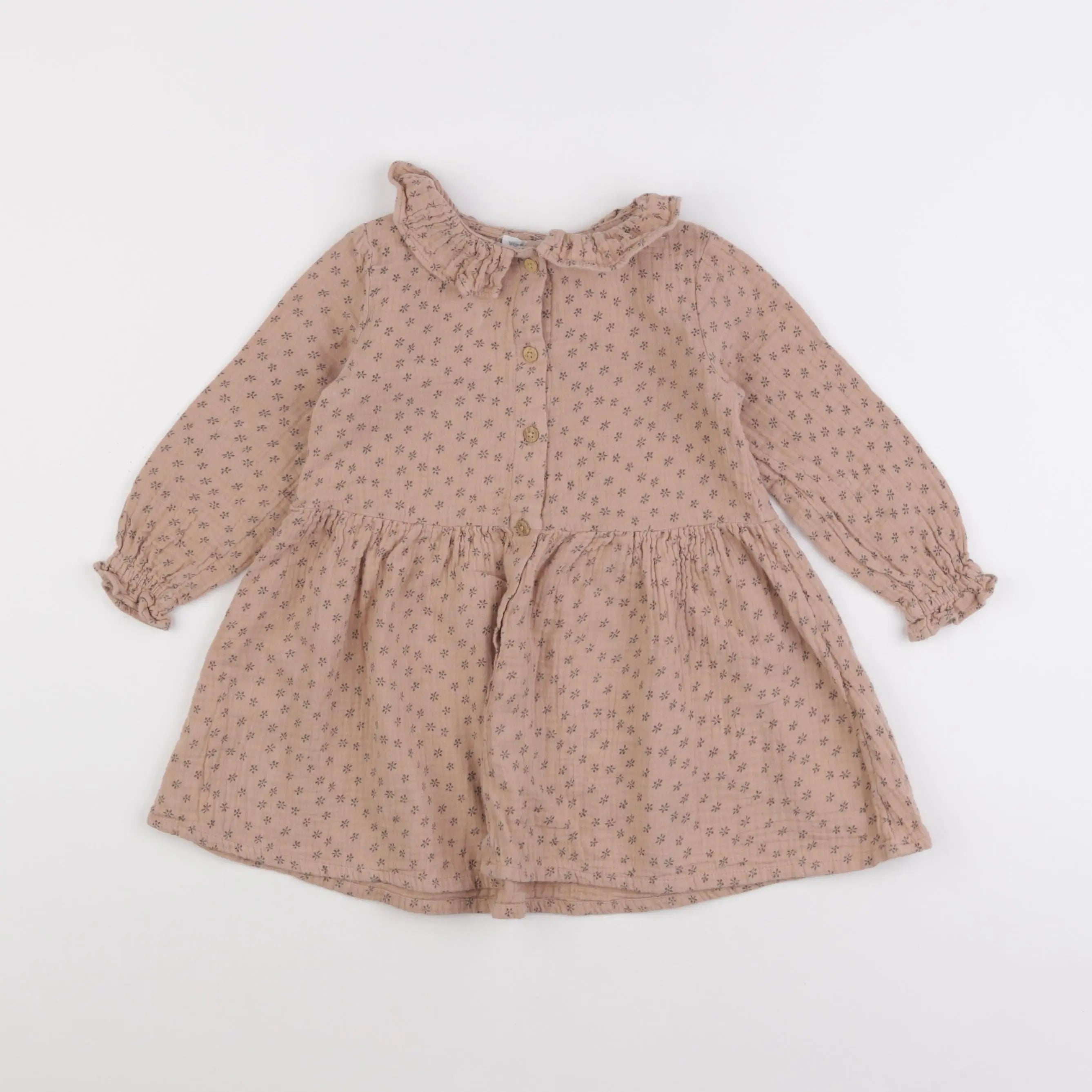 Vertbaudet - robe beige - 3 ans