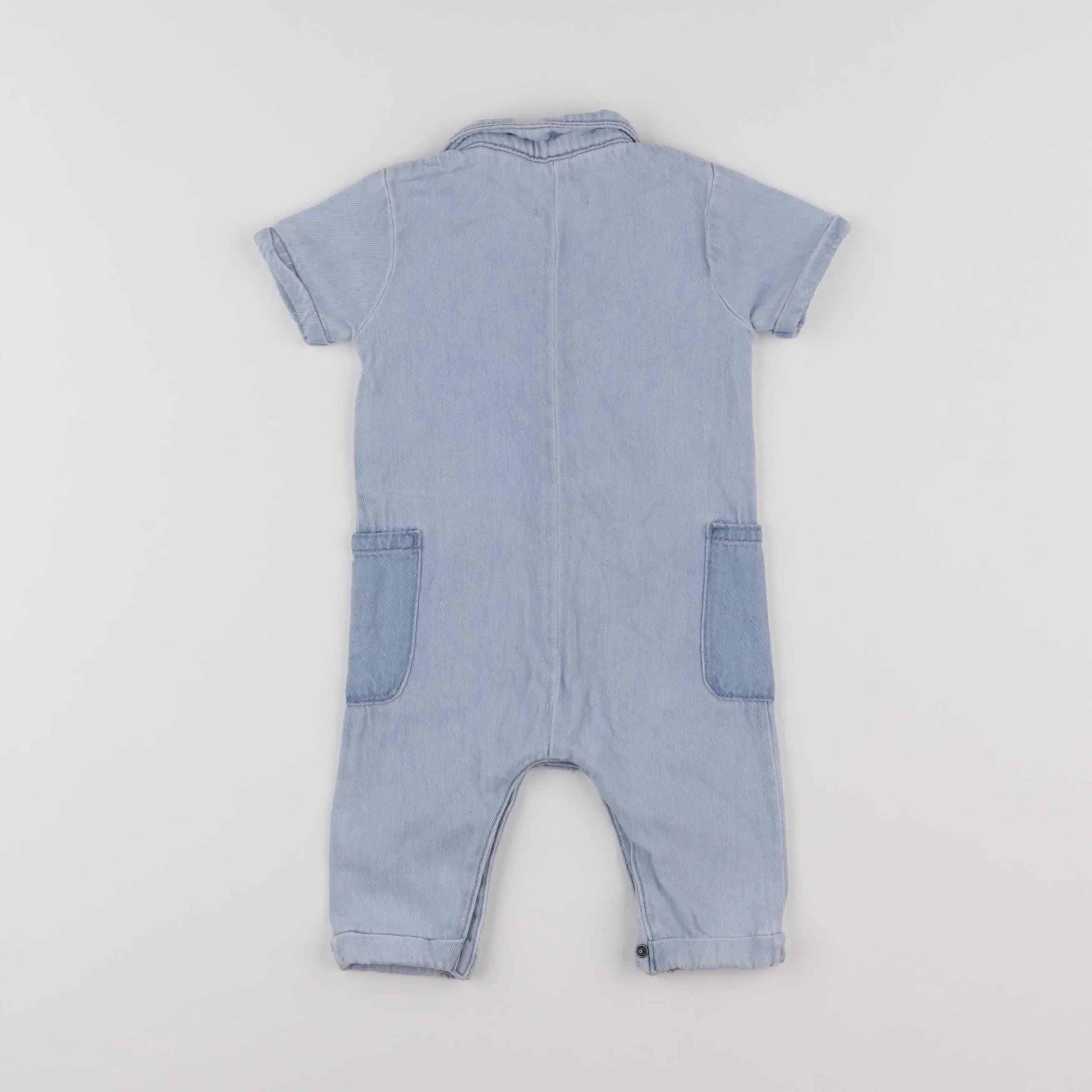 Vertbaudet - combinaison bleu - 6 mois