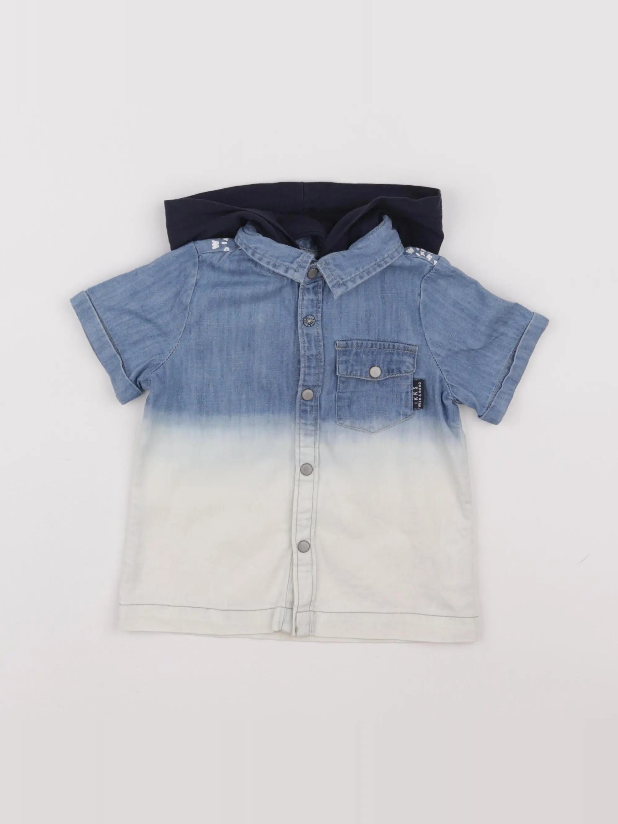 IKKS - chemise bleu - 12 mois