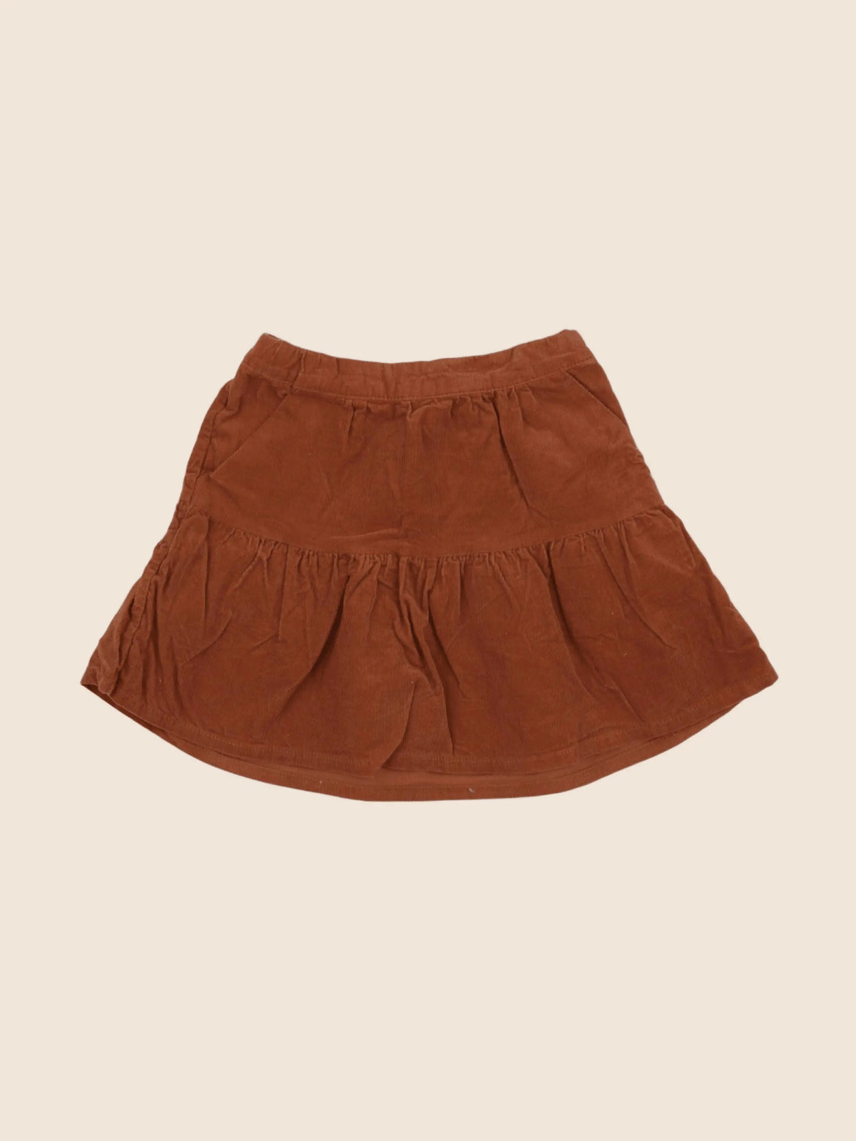 Vertbaudet - jupe marron - 6 ans