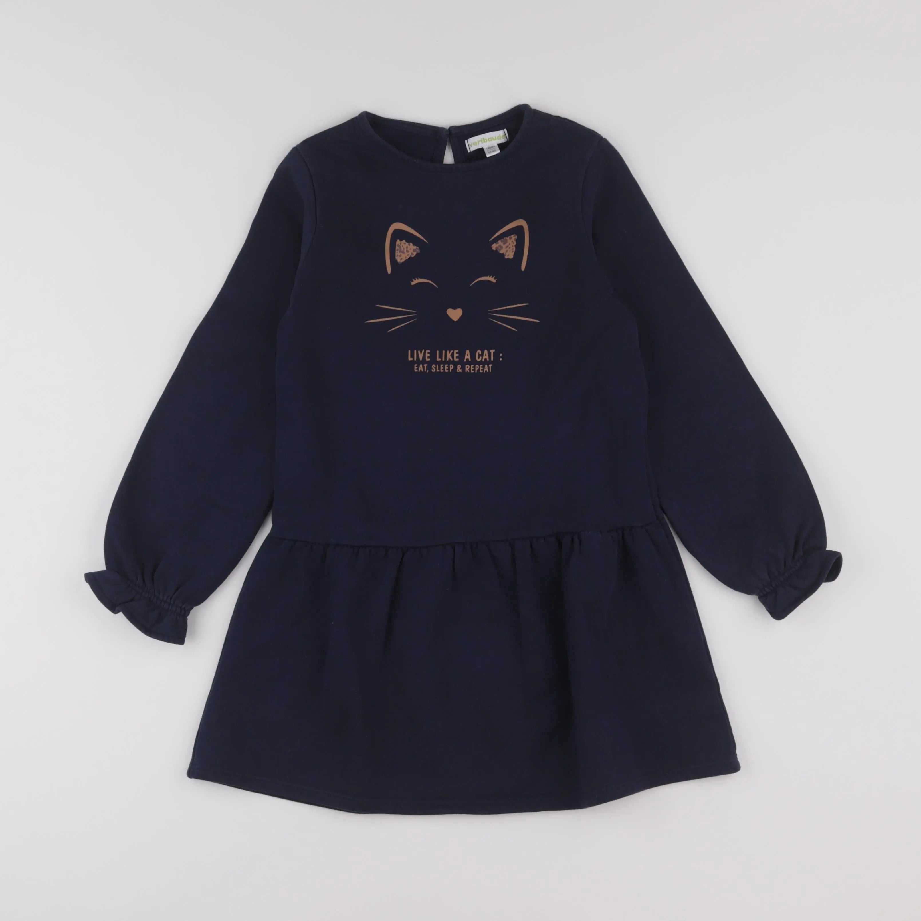 Vertbaudet - robe bleu - 8 ans