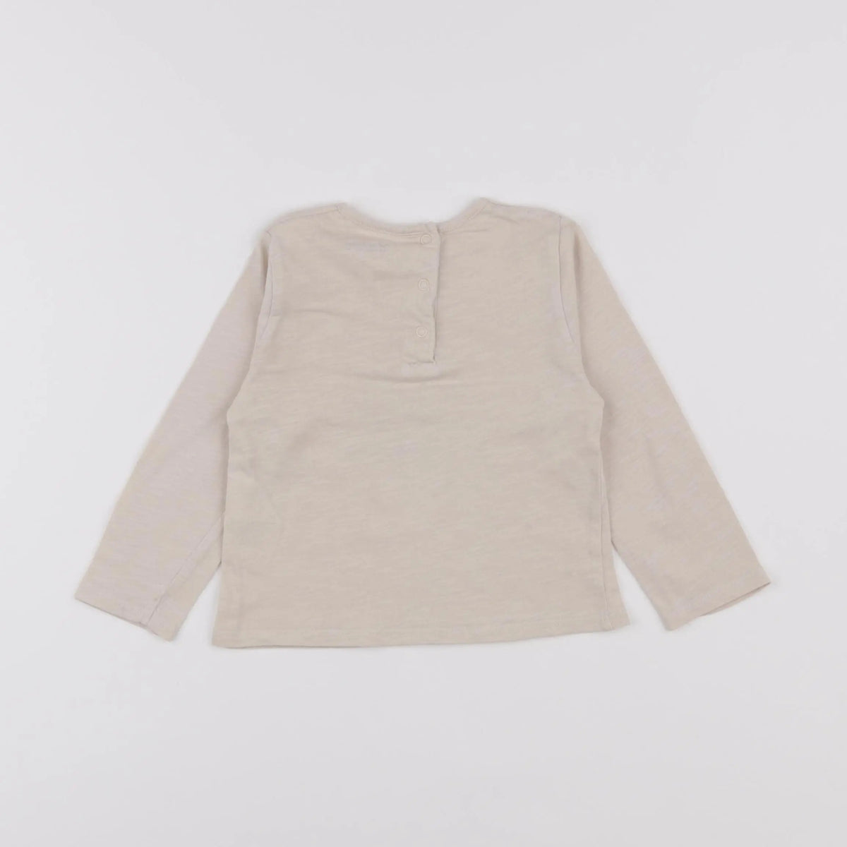 Vertbaudet - tee-shirt beige - 12 mois