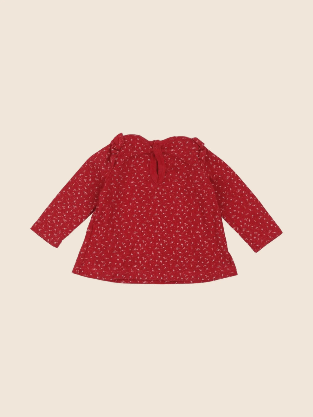Petit Bateau - tee-shirt rouge - 6 mois