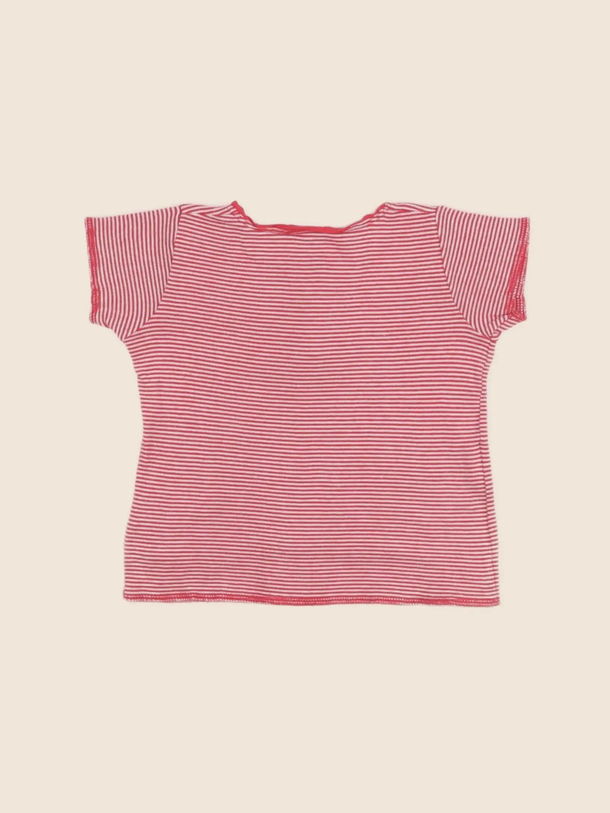 Petit Bateau - tee-shirt rouge - 12 mois