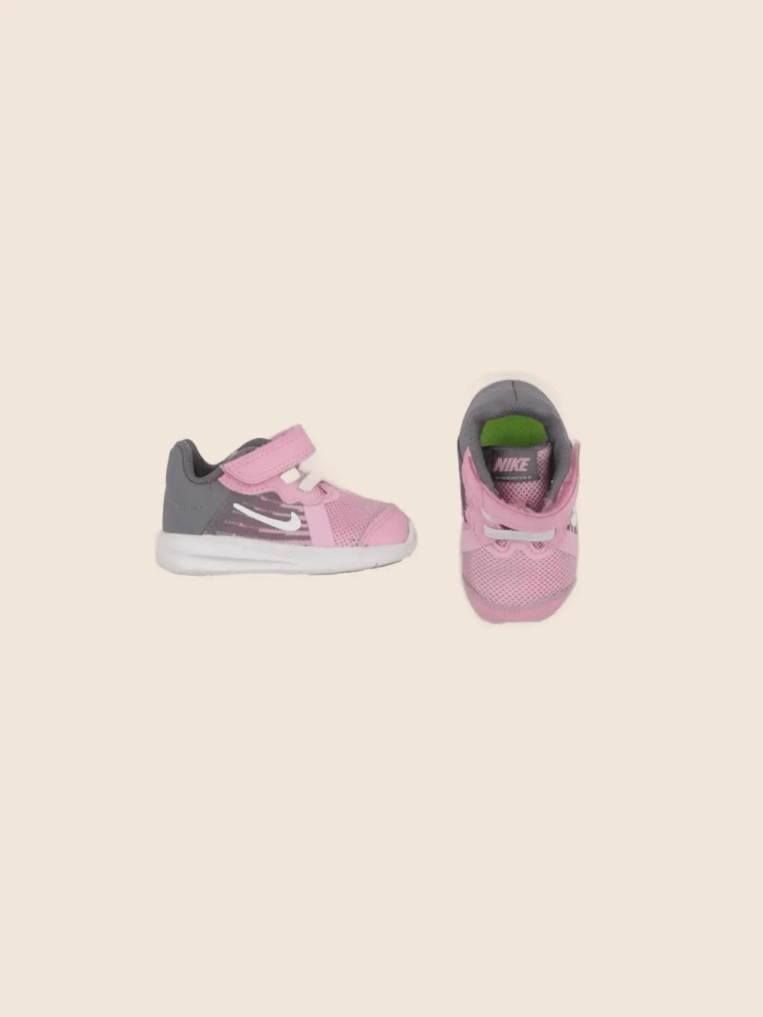 Nike - baskets gris, rose - pointure 18/19