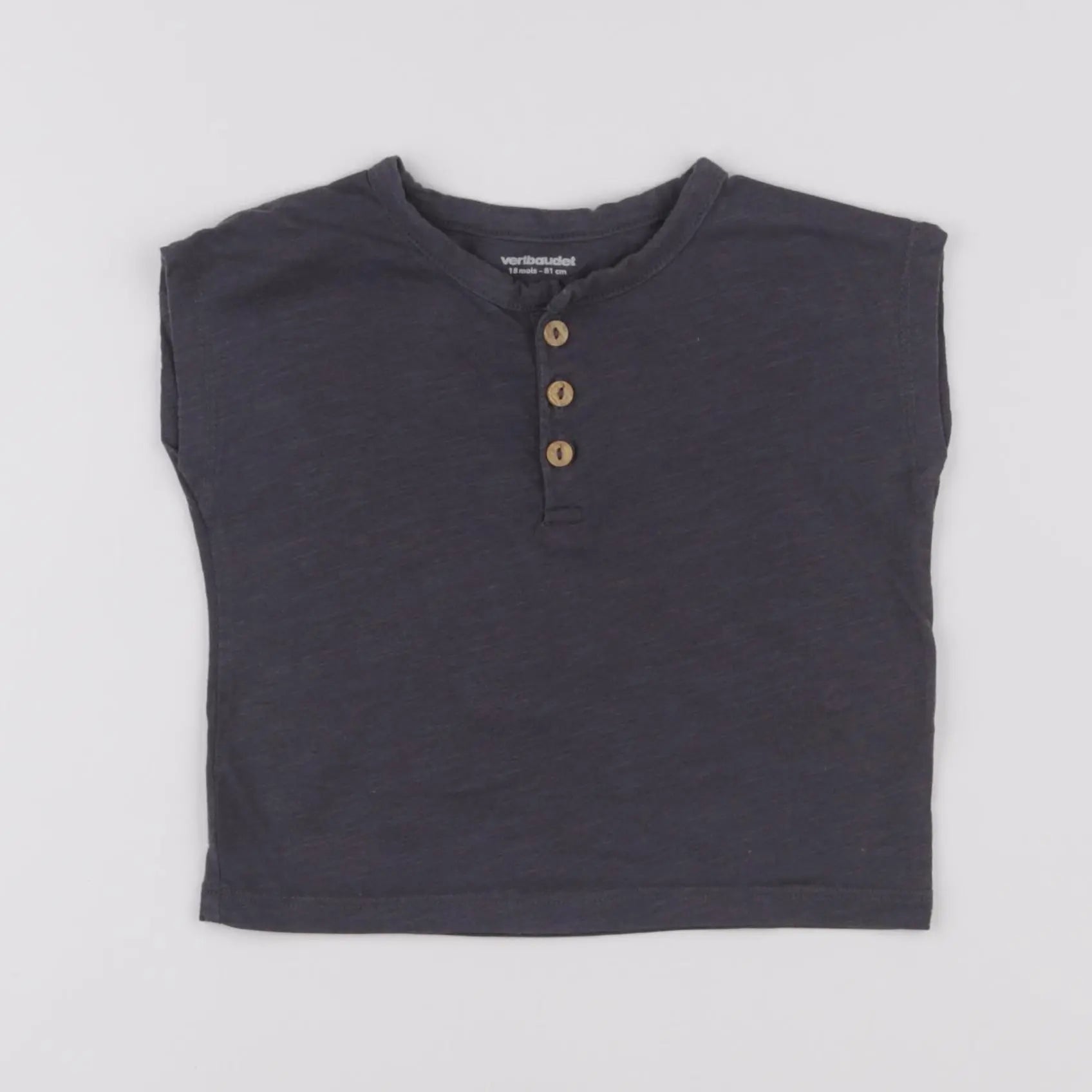 Vertbaudet - tee-shirt gris - 18 mois