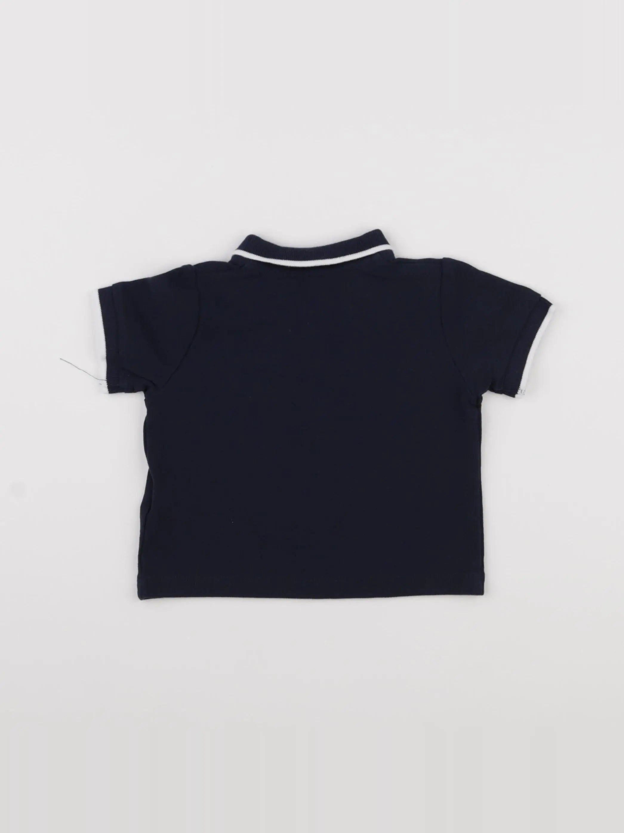 Vertbaudet - polo bleu - 12 mois