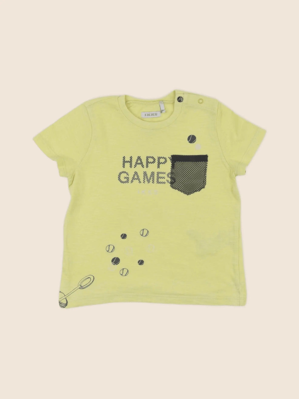 IKKS - tee-shirt jaune - 18 mois