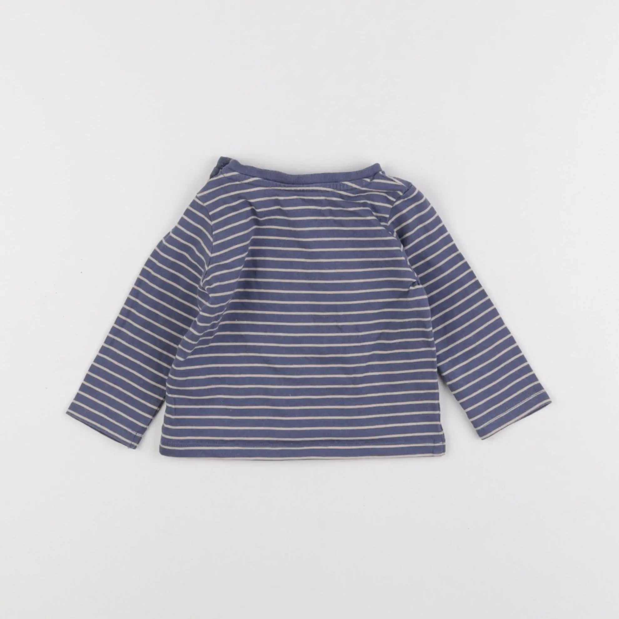 Vertbaudet - tee-shirt bleu - 6 mois