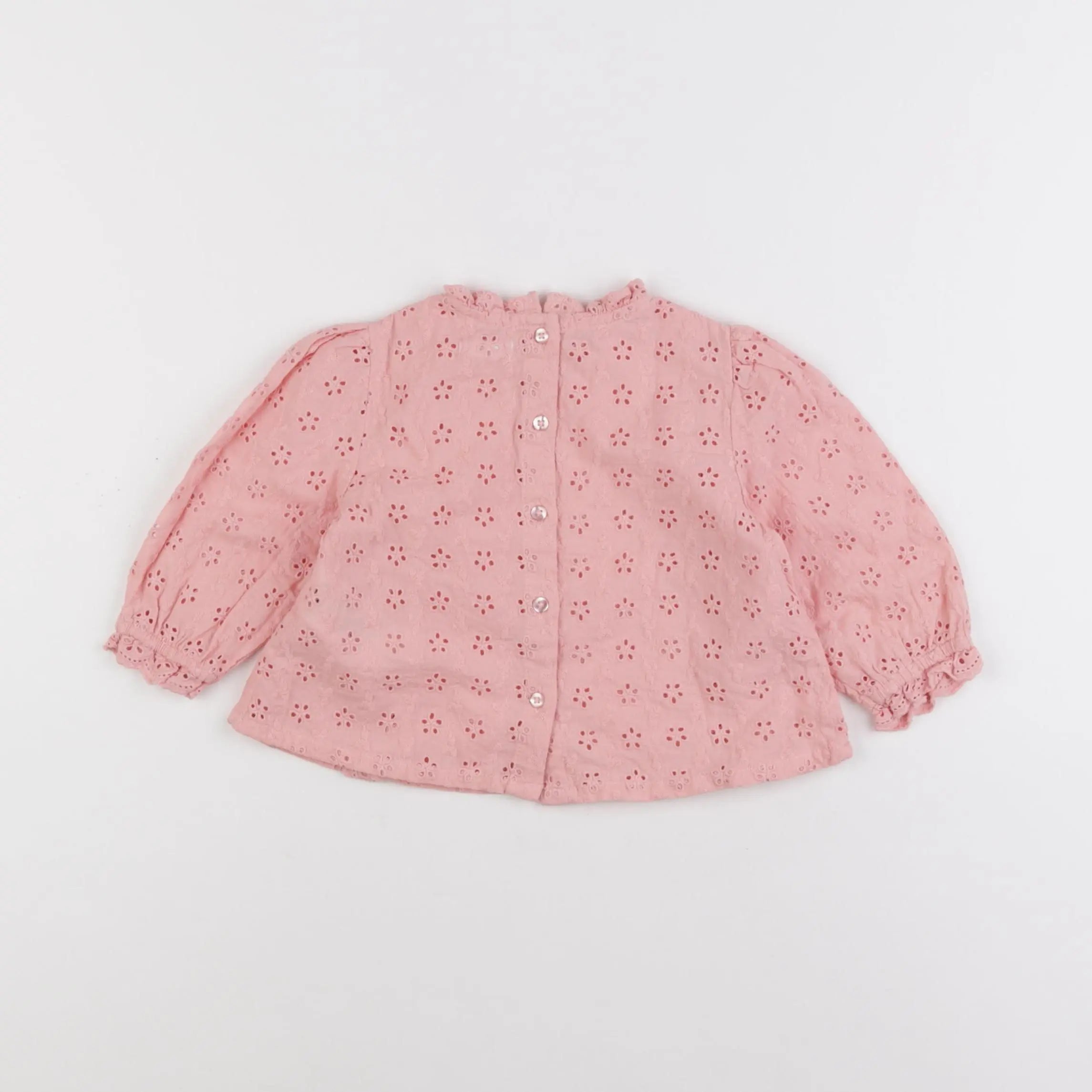 Vertbaudet - blouse rose - 12 mois