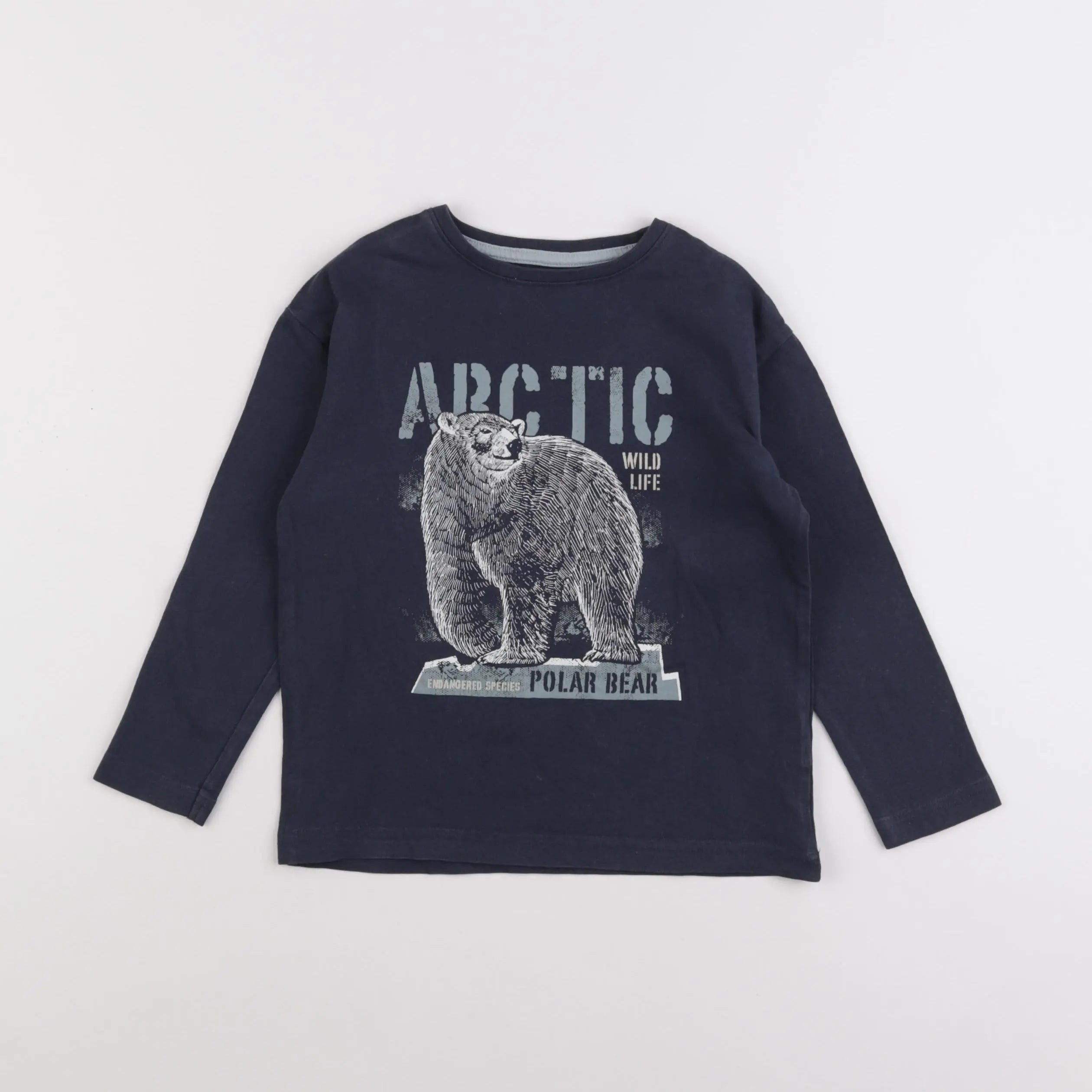 Vertbaudet - tee-shirt bleu - 5 ans