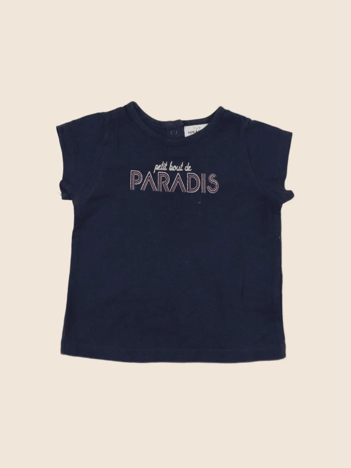 Tape à l'oeil - tee-shirt bleu - 6 mois