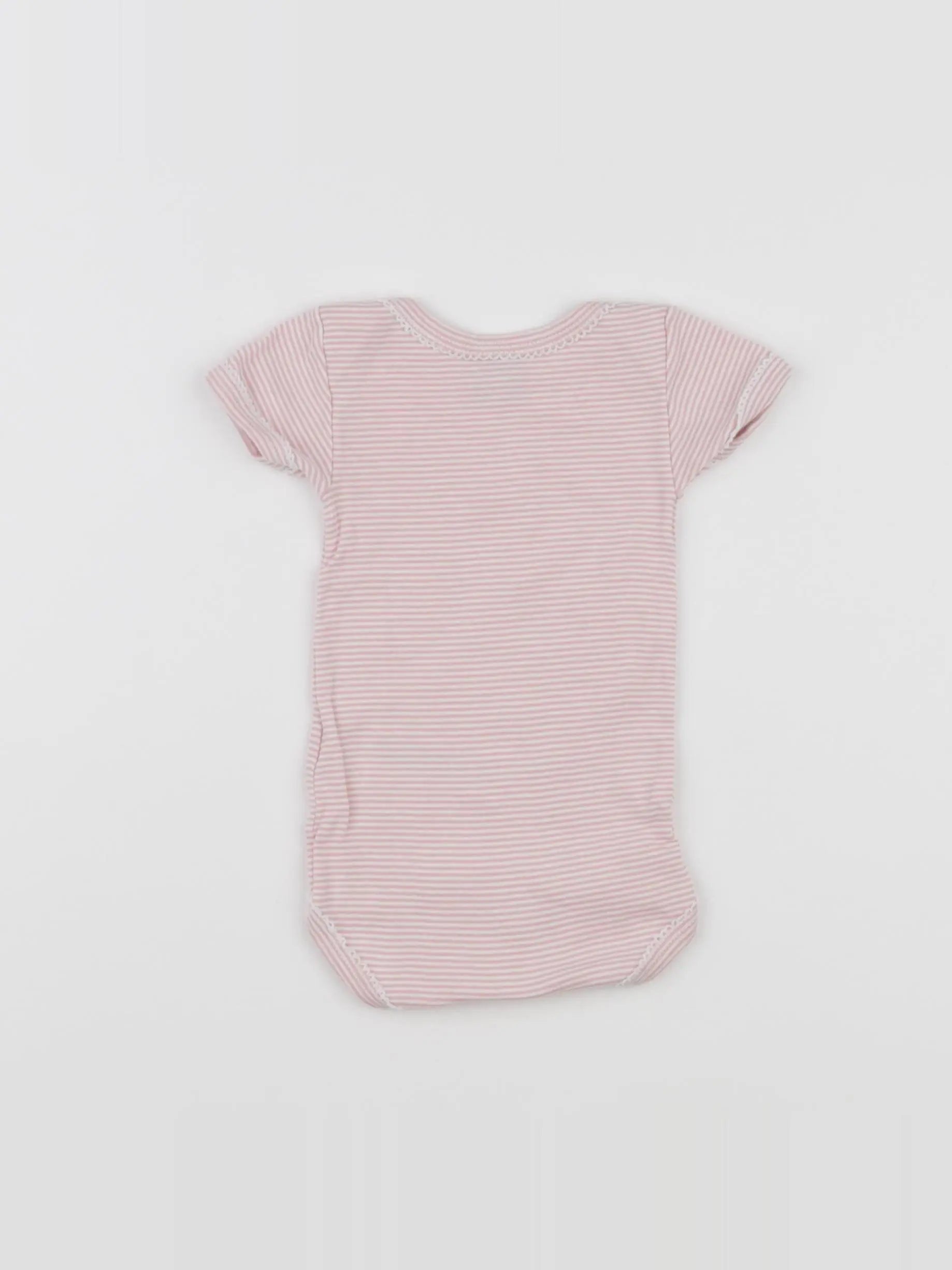 Petit Bateau - body rose - 3 mois