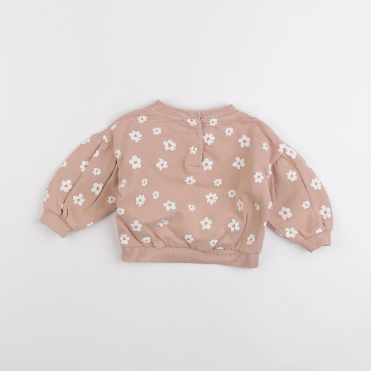 Vertbaudet - sweat rose - 6 mois