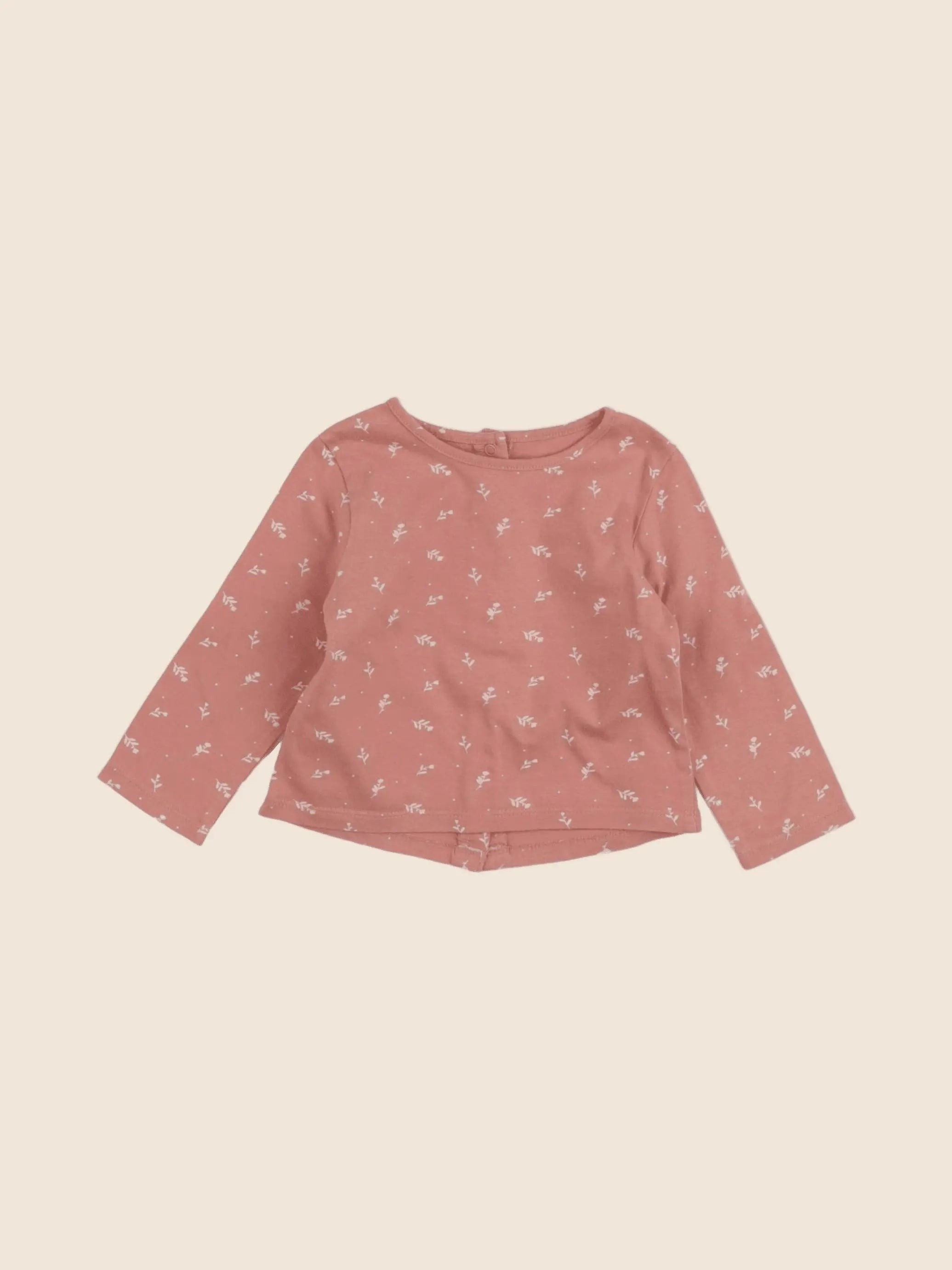 Vertbaudet - tee-shirt rose - 6 mois
