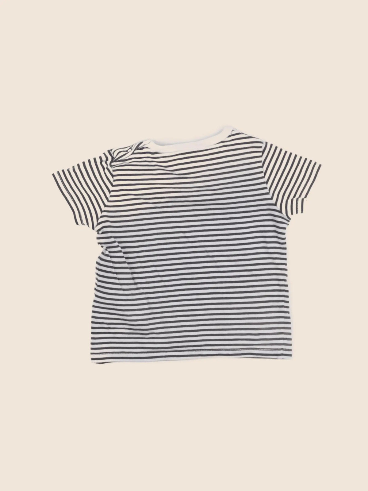 Vertbaudet - tee-shirt bleu - 12 mois