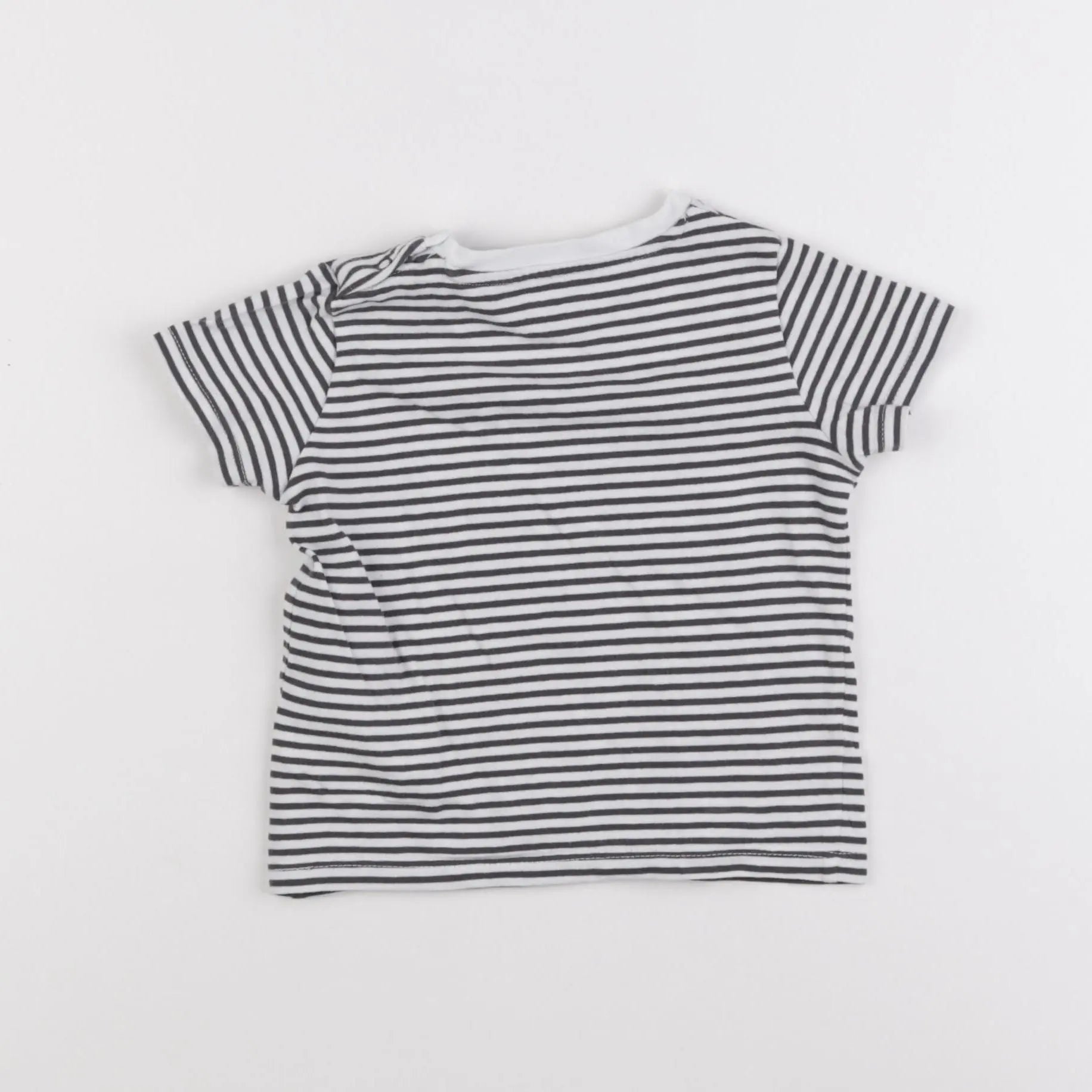 Vertbaudet - tee-shirt bleu - 12 mois