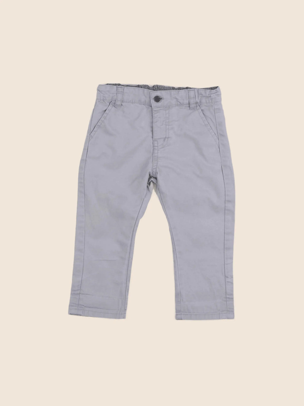Vertbaudet - pantalon bleu - 12 mois