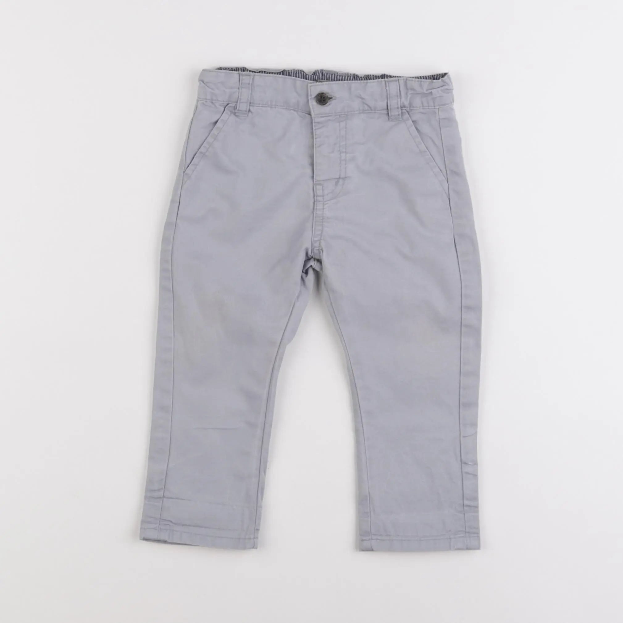 Vertbaudet - pantalon bleu - 12 mois